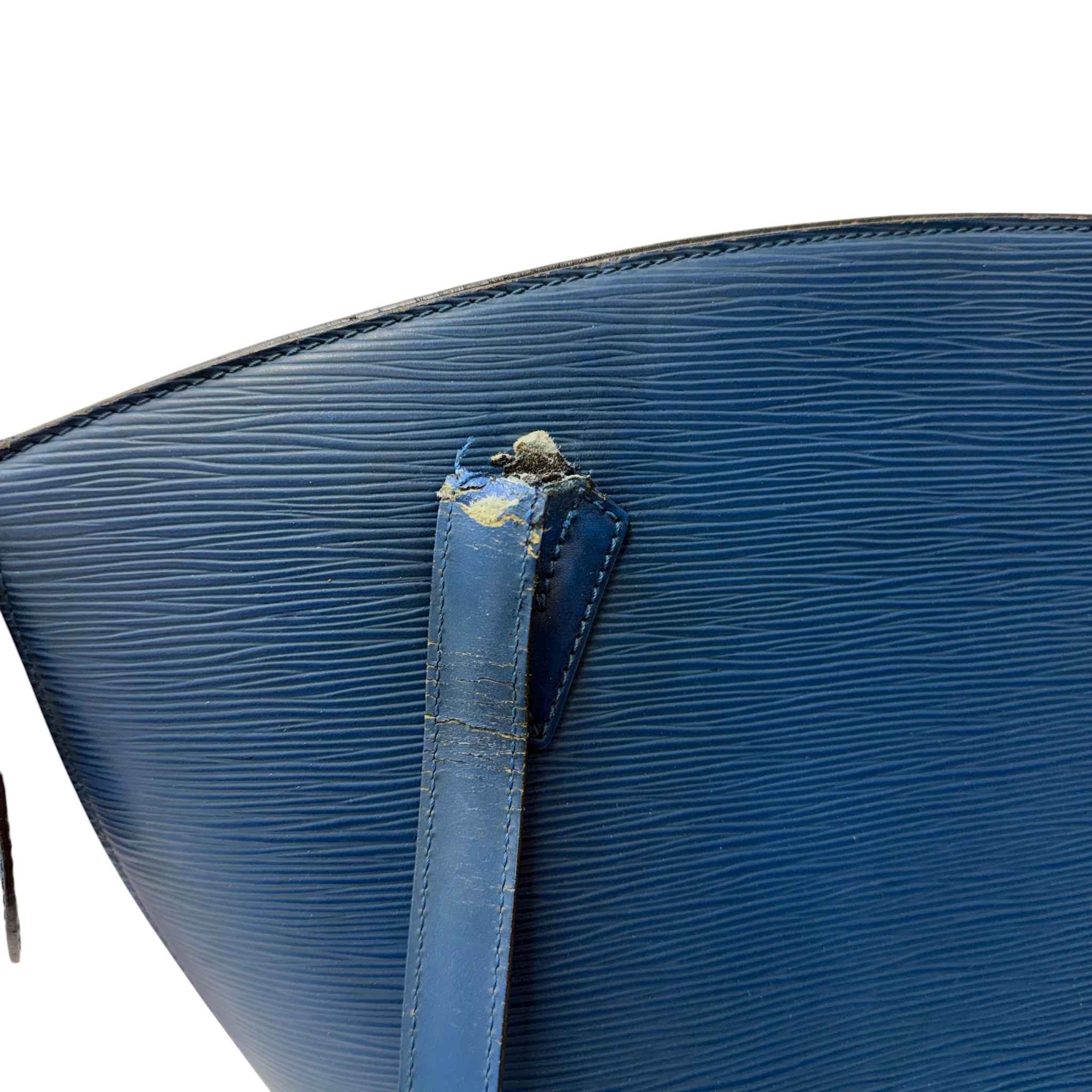 Women's Epi Saint Jacques Handbag Blue