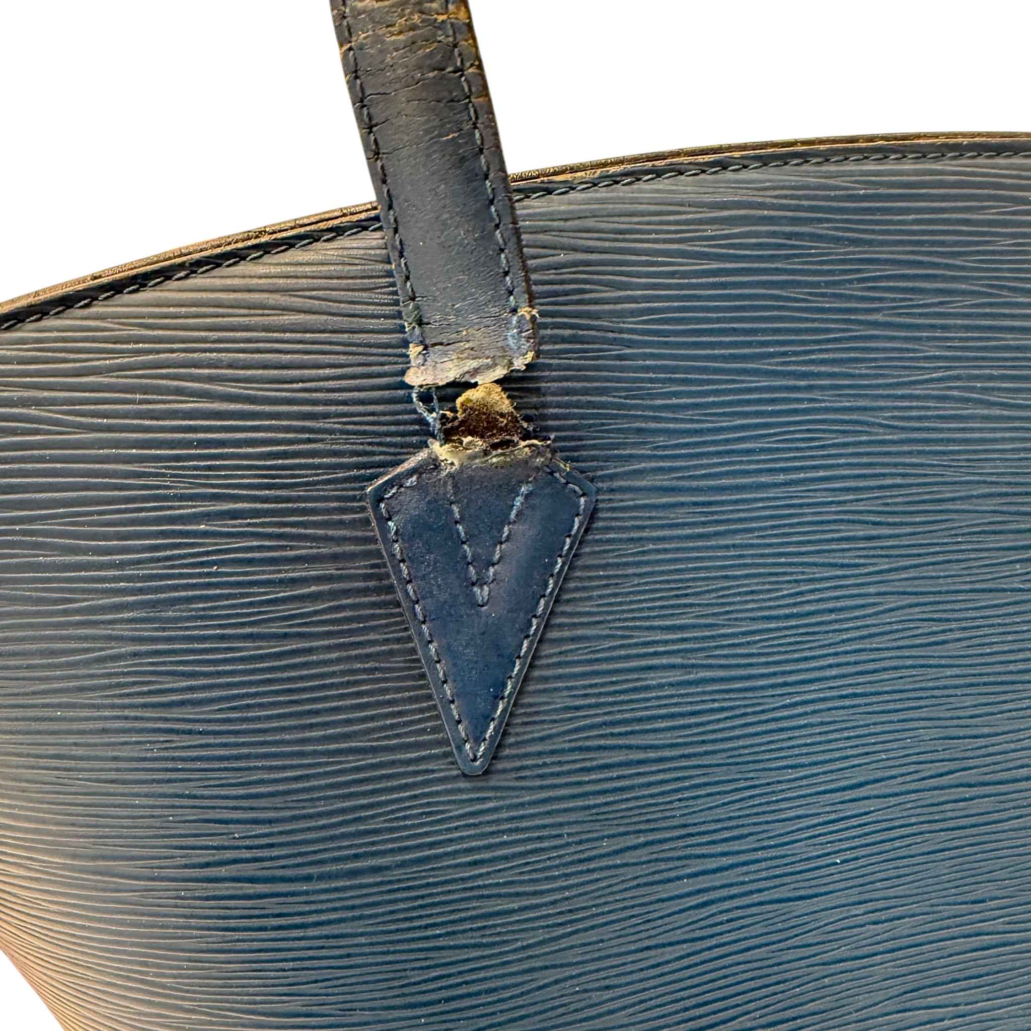 Women's Epi Saint Jacques Handbag Blue