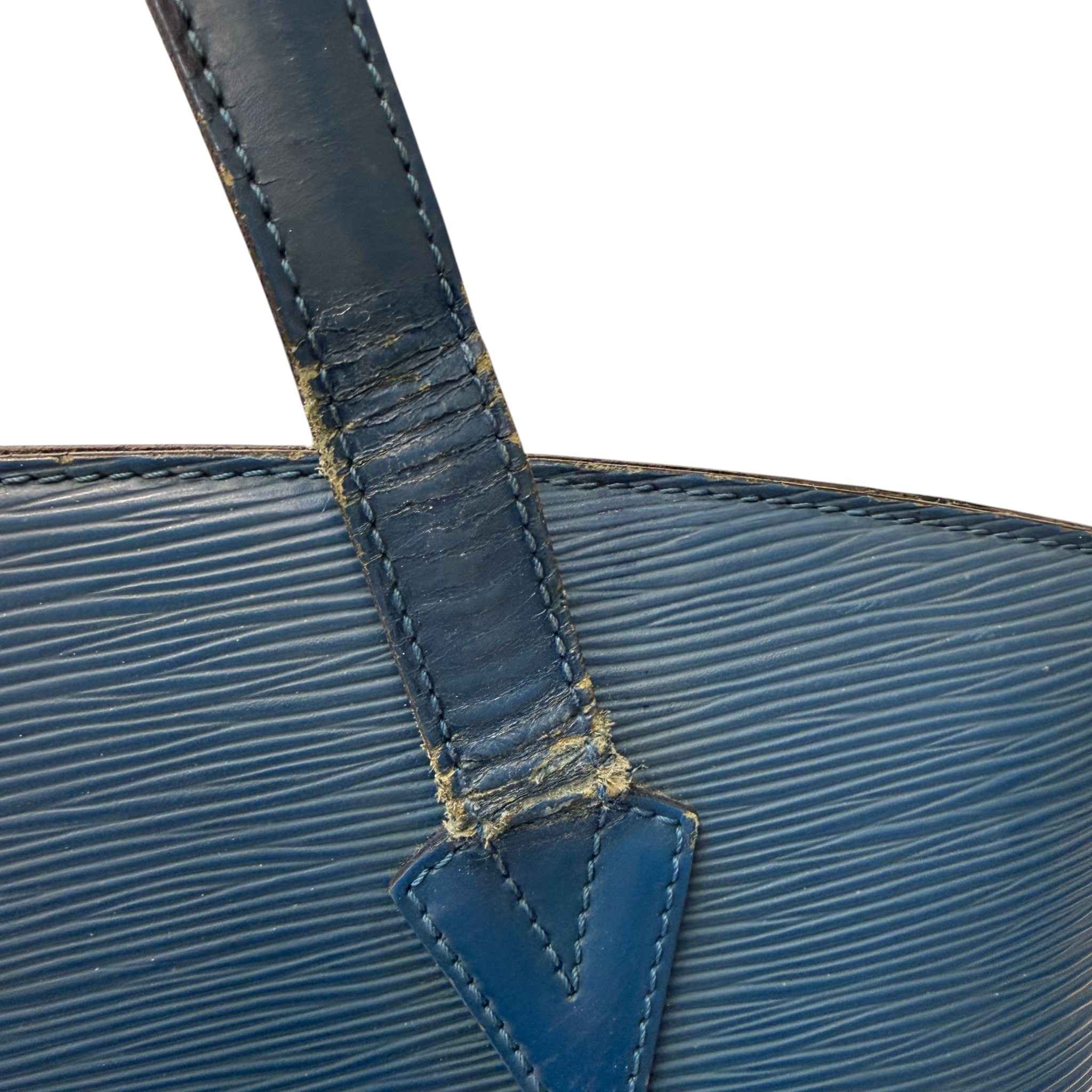 Women's Epi Saint Jacques Handbag Blue