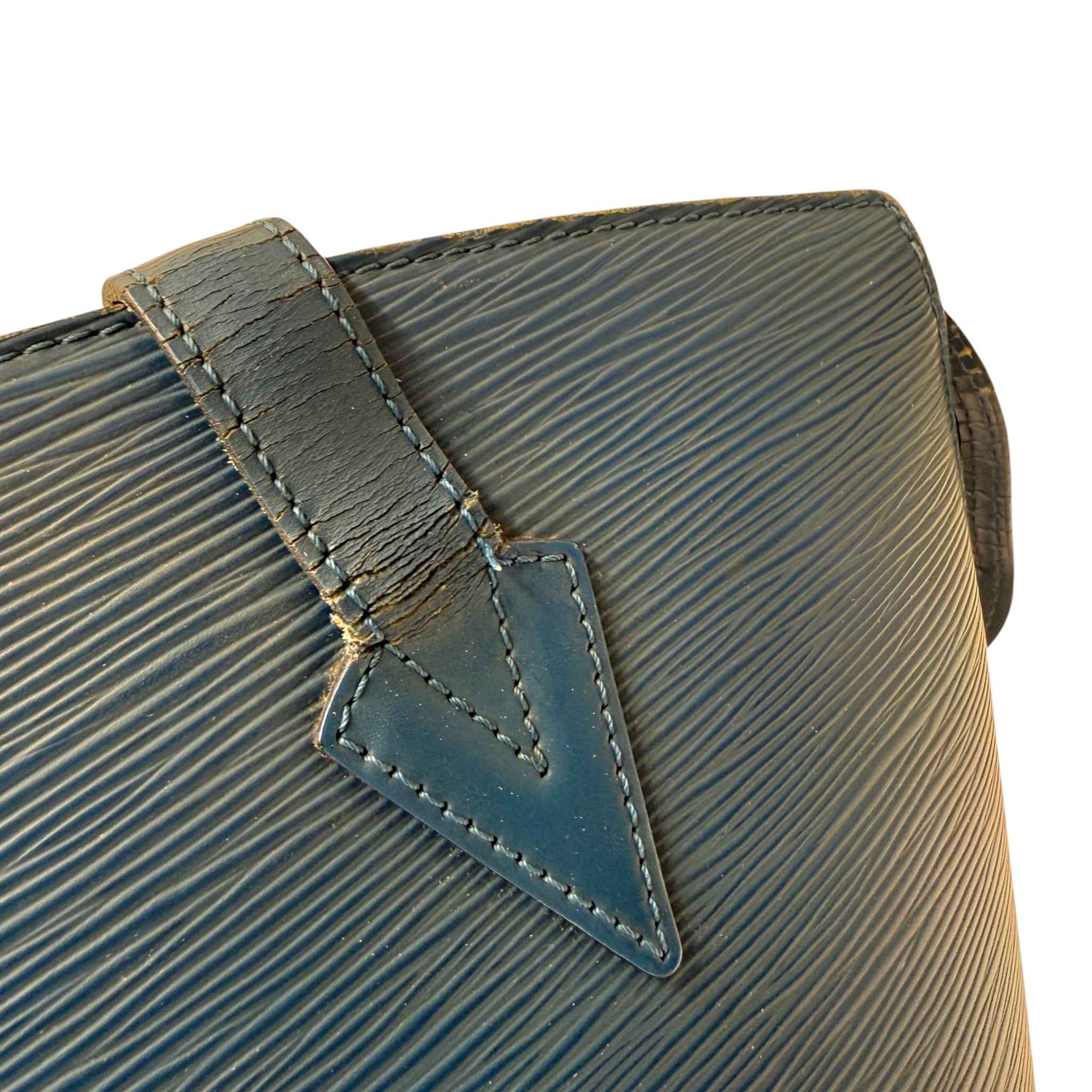 Women's Epi Saint Jacques Handbag Blue