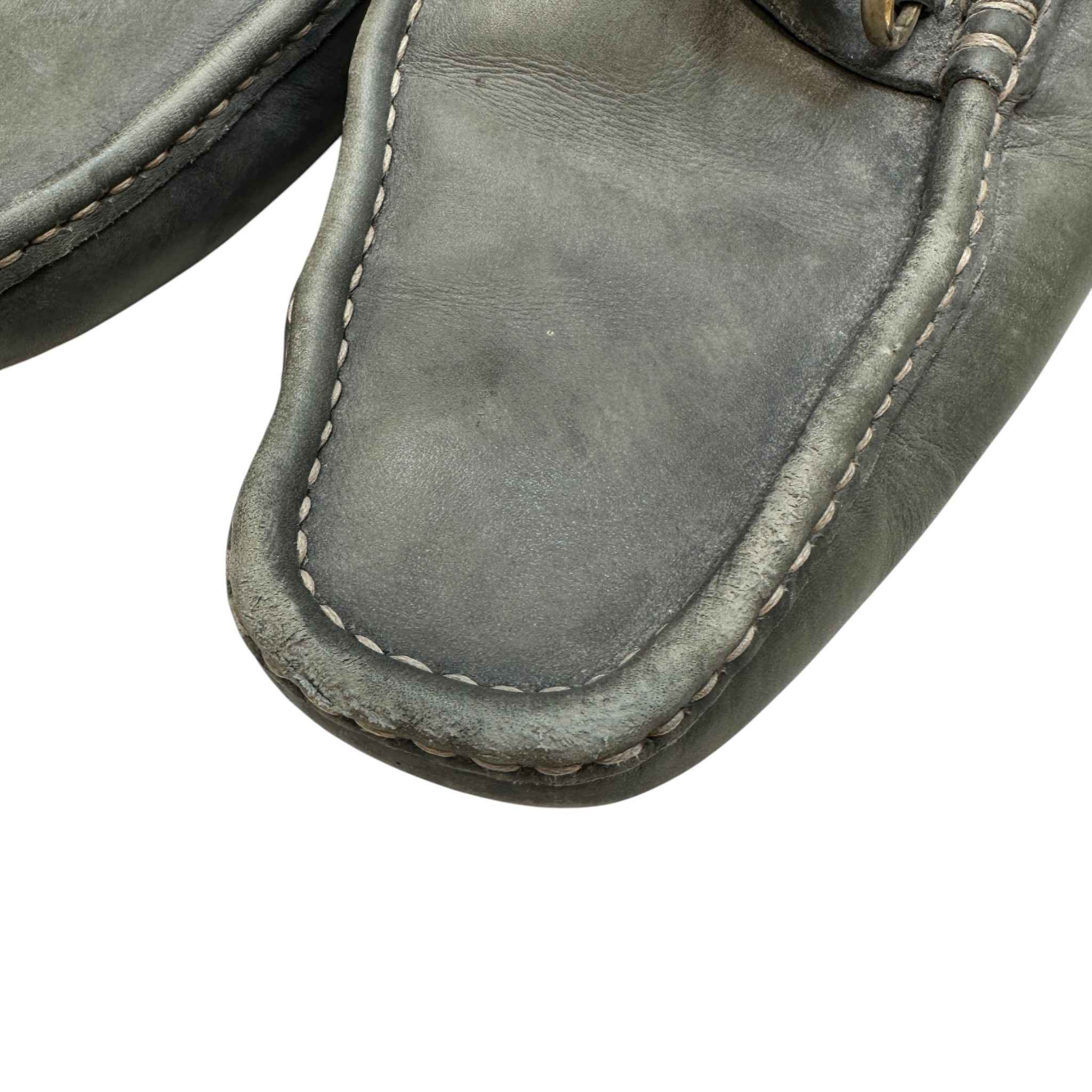 Men's Bamboo Horsebit Loafers Grey Size EU 42.5 / UK 8.5