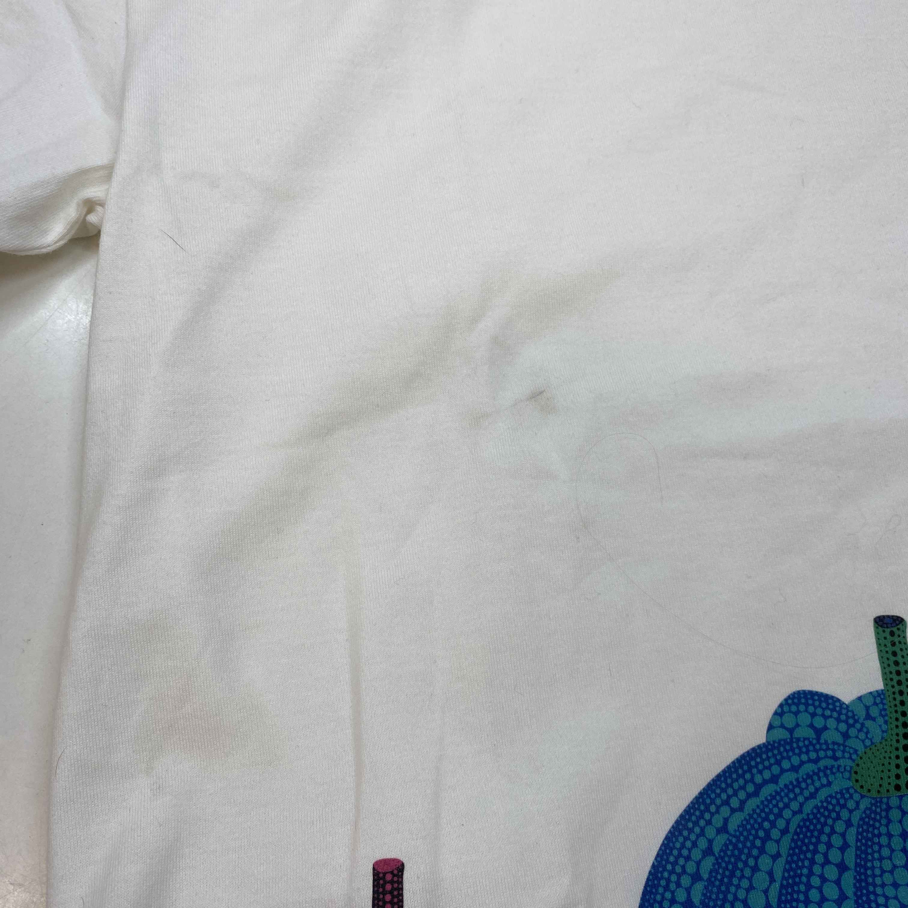 Men's X Yayoi Kusama Pumpkin Dots T-Shirt White Size XS