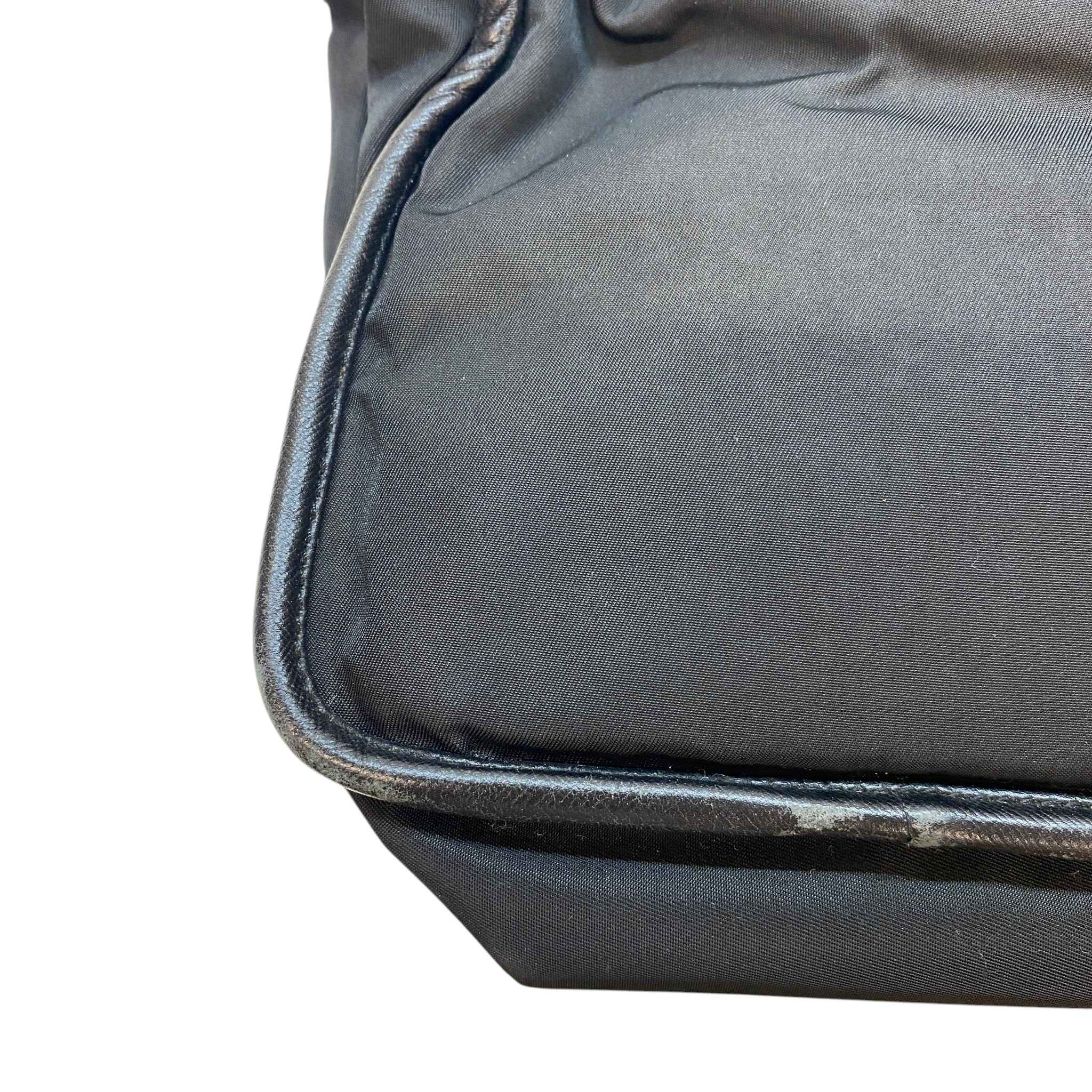 Men's Tessuto Buckle Messenger Bag Black