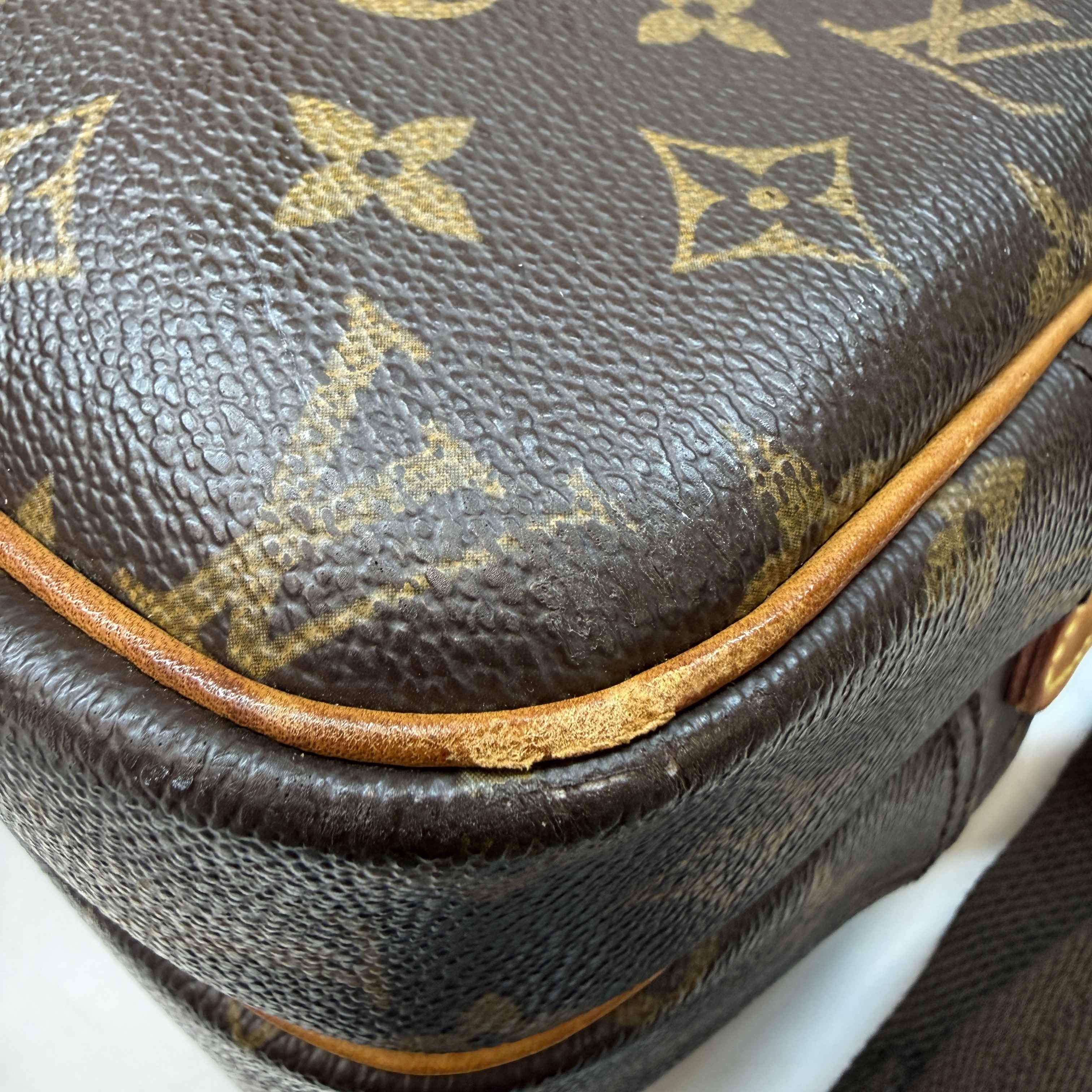 Women's Reporter Monogram Messenger Bag Brown