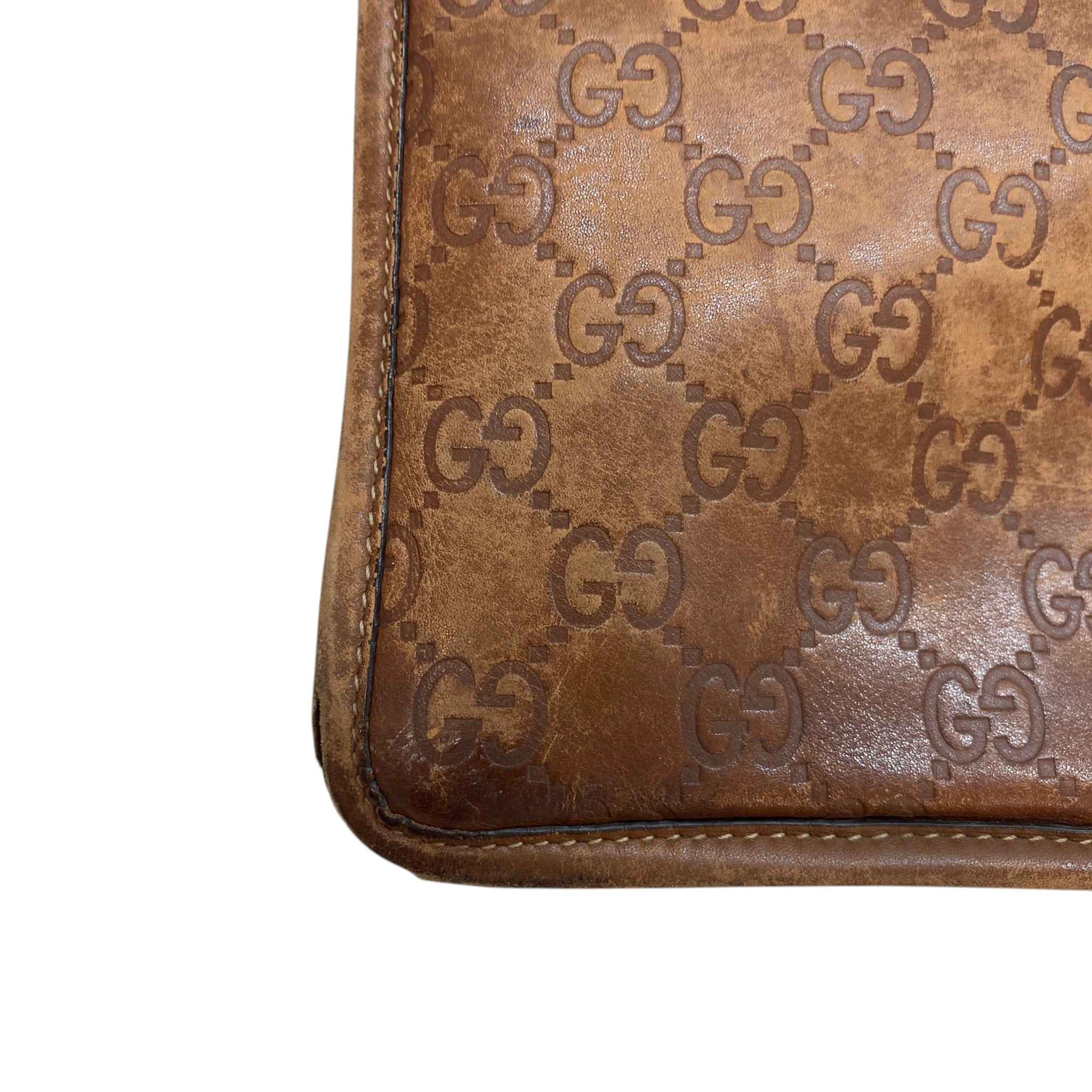 Men's Gg Supreme Crossbody Bag Brown