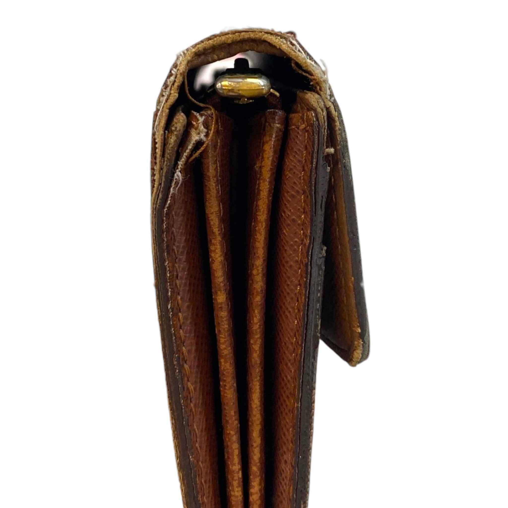 Women's Monogram Sarah Wallet Brown