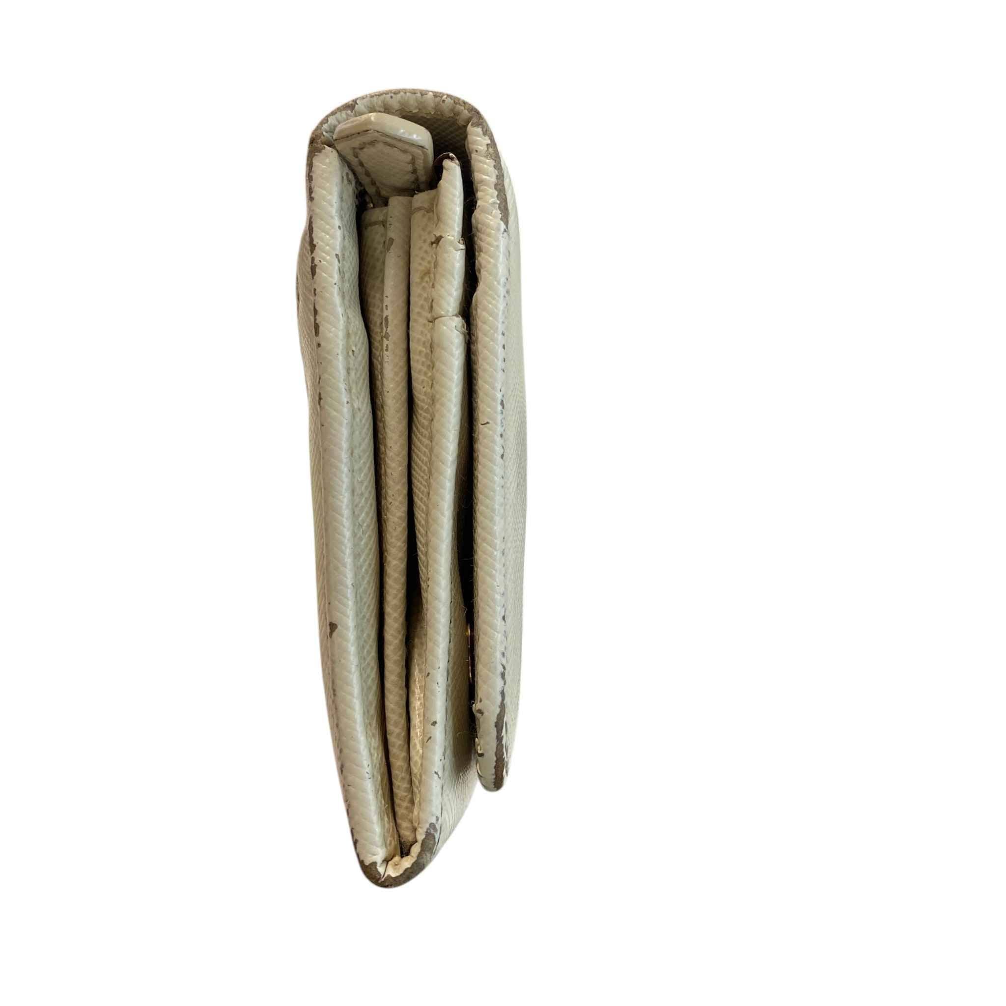 Women's Saffiano Wallet Beige