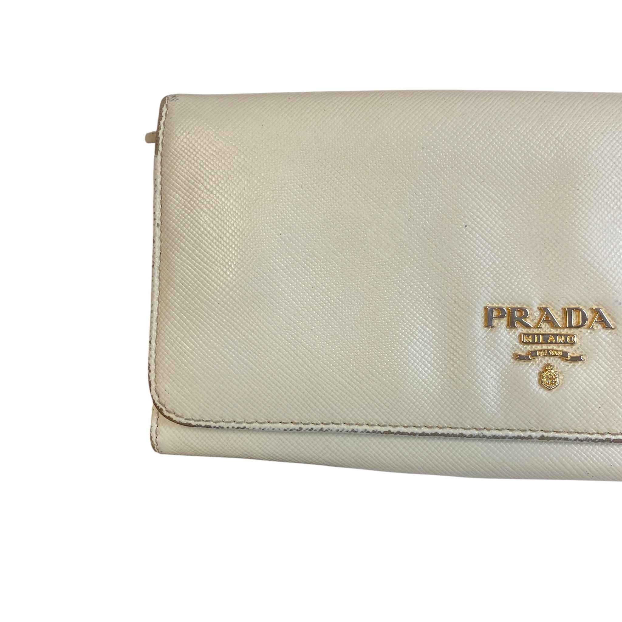 Women's Saffiano Wallet Beige
