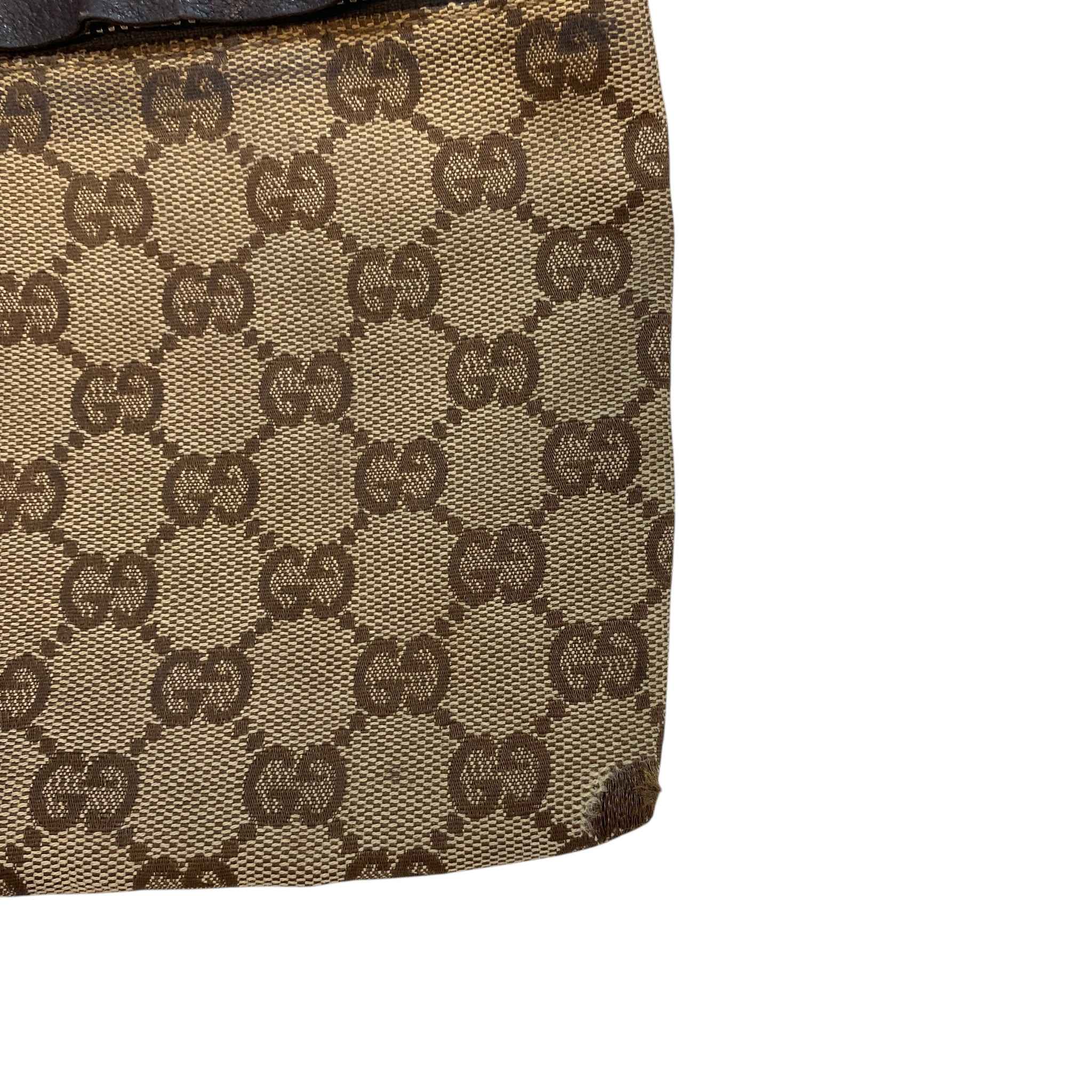 Men's Gg Supreme Web Strap Waist Belt Bag Brown