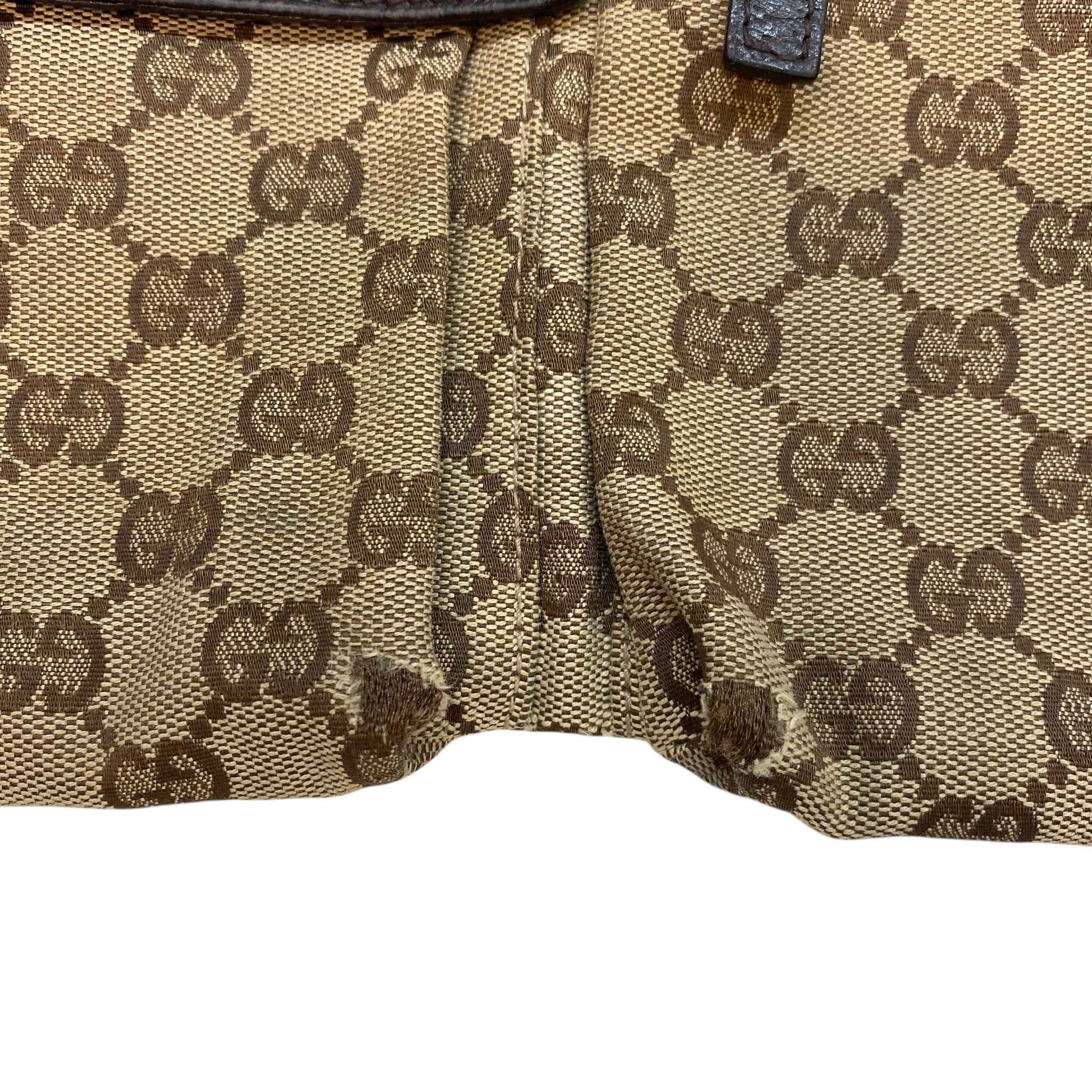 Men's Gg Supreme Web Strap Waist Belt Bag Brown