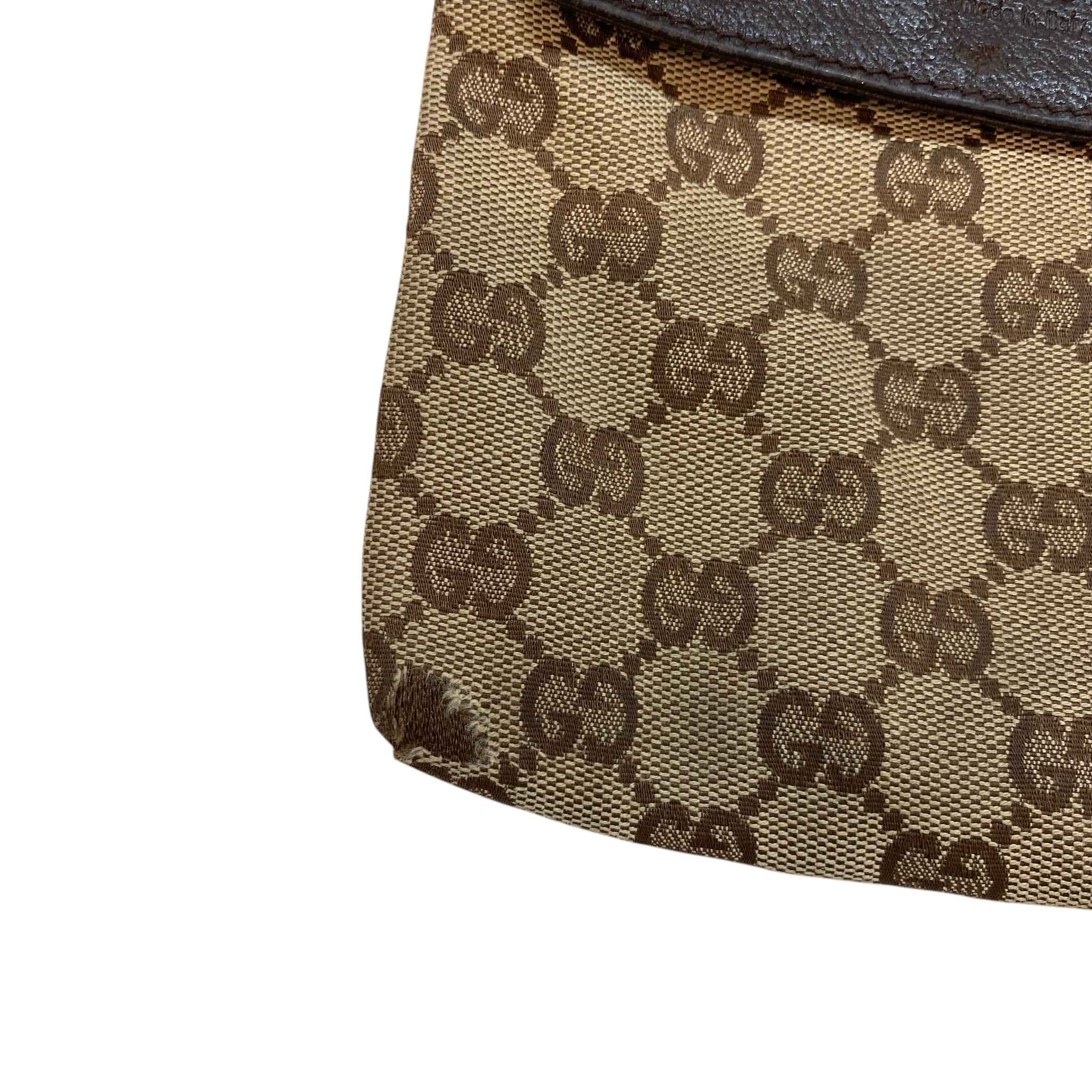 Men's Gg Supreme Web Strap Waist Belt Bag Brown