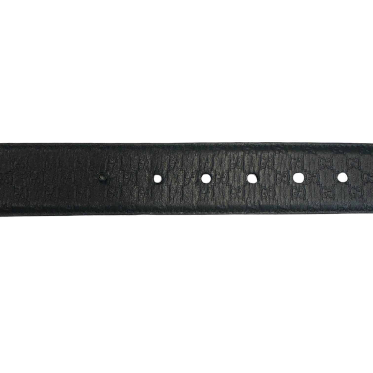 Men's Gg Supreme Belt Black Size 75CM / UK 6