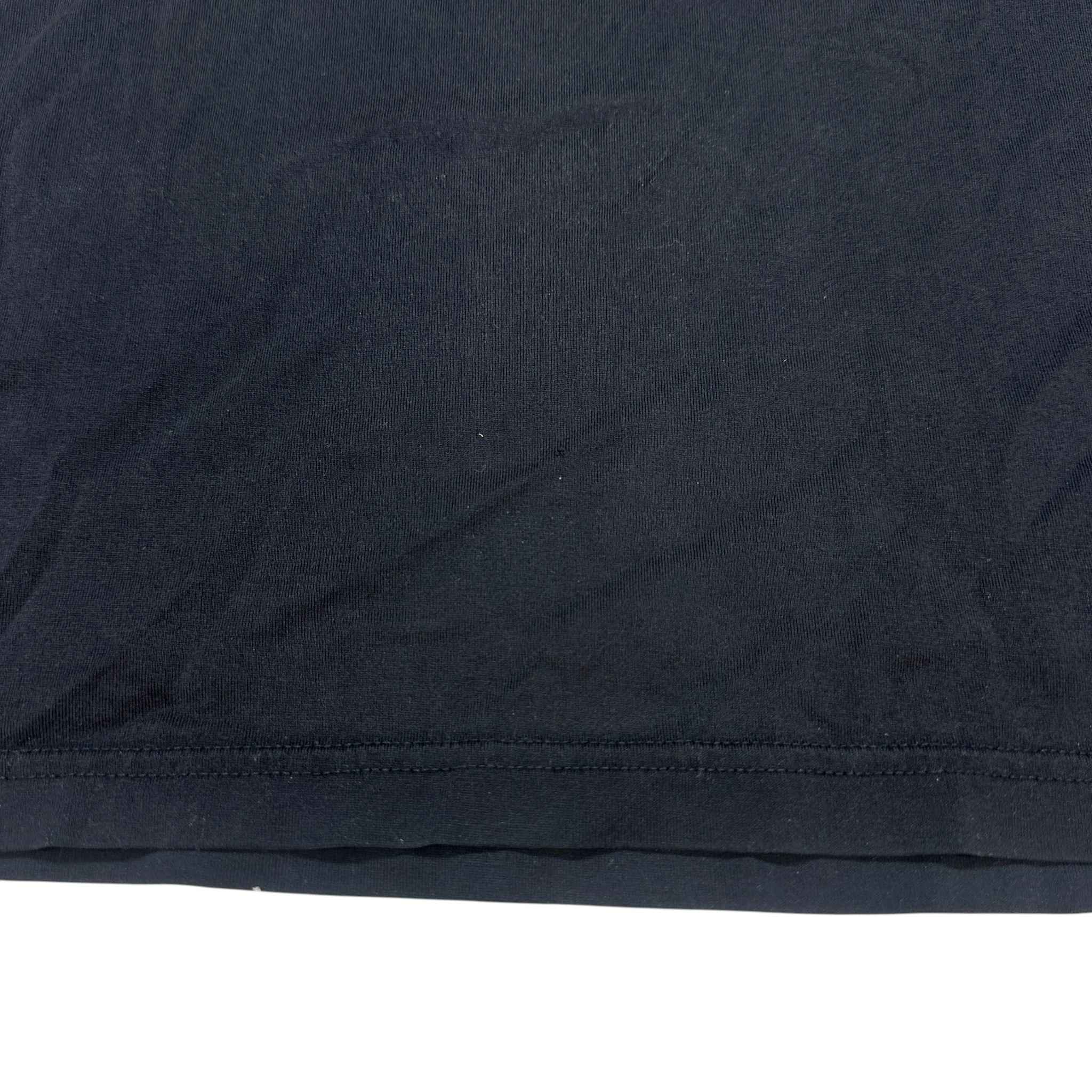 Men's Embroidered Logo T-Shirt Black Size M