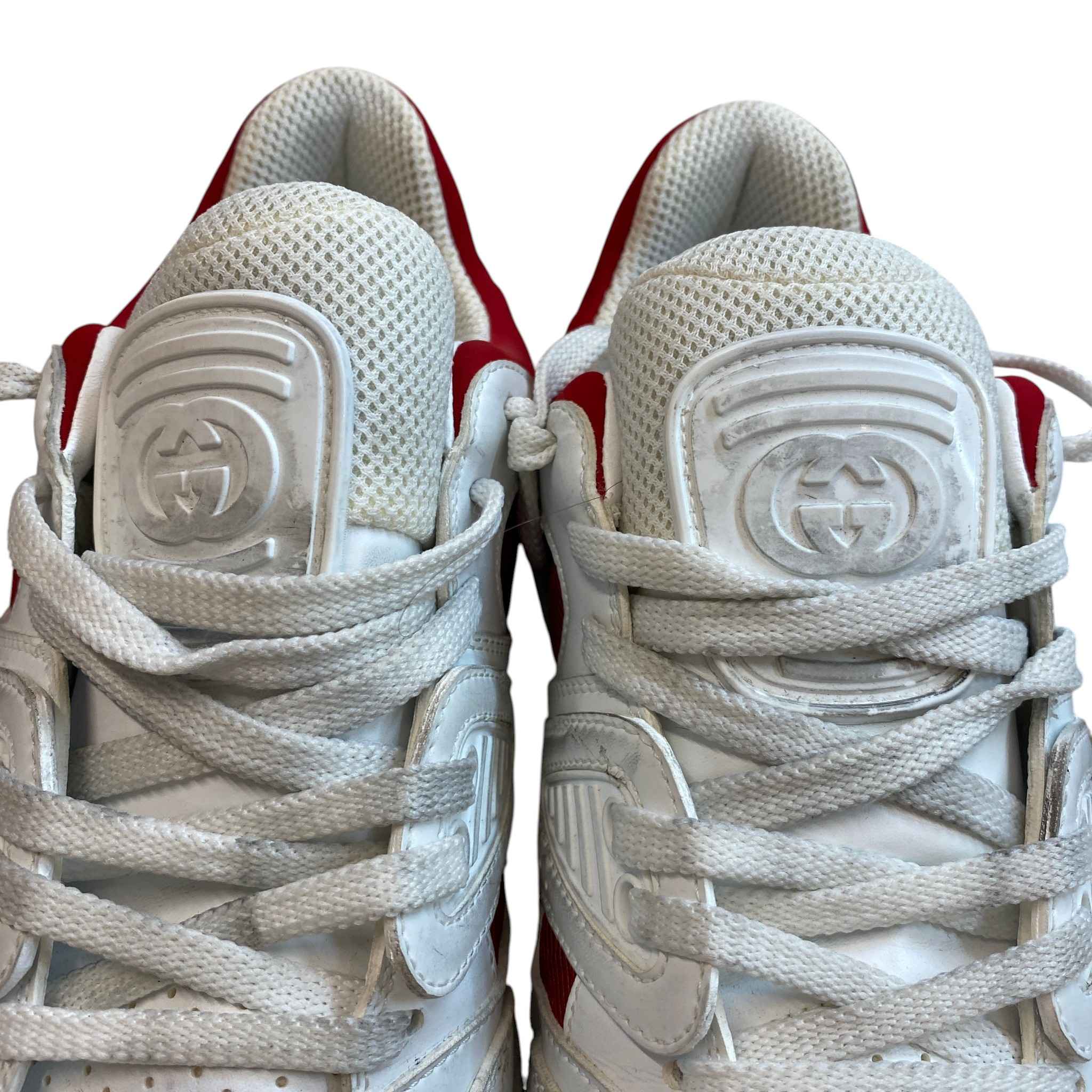 Men's Basket Distressed Low Trainers White Size EU 41 / UK 7