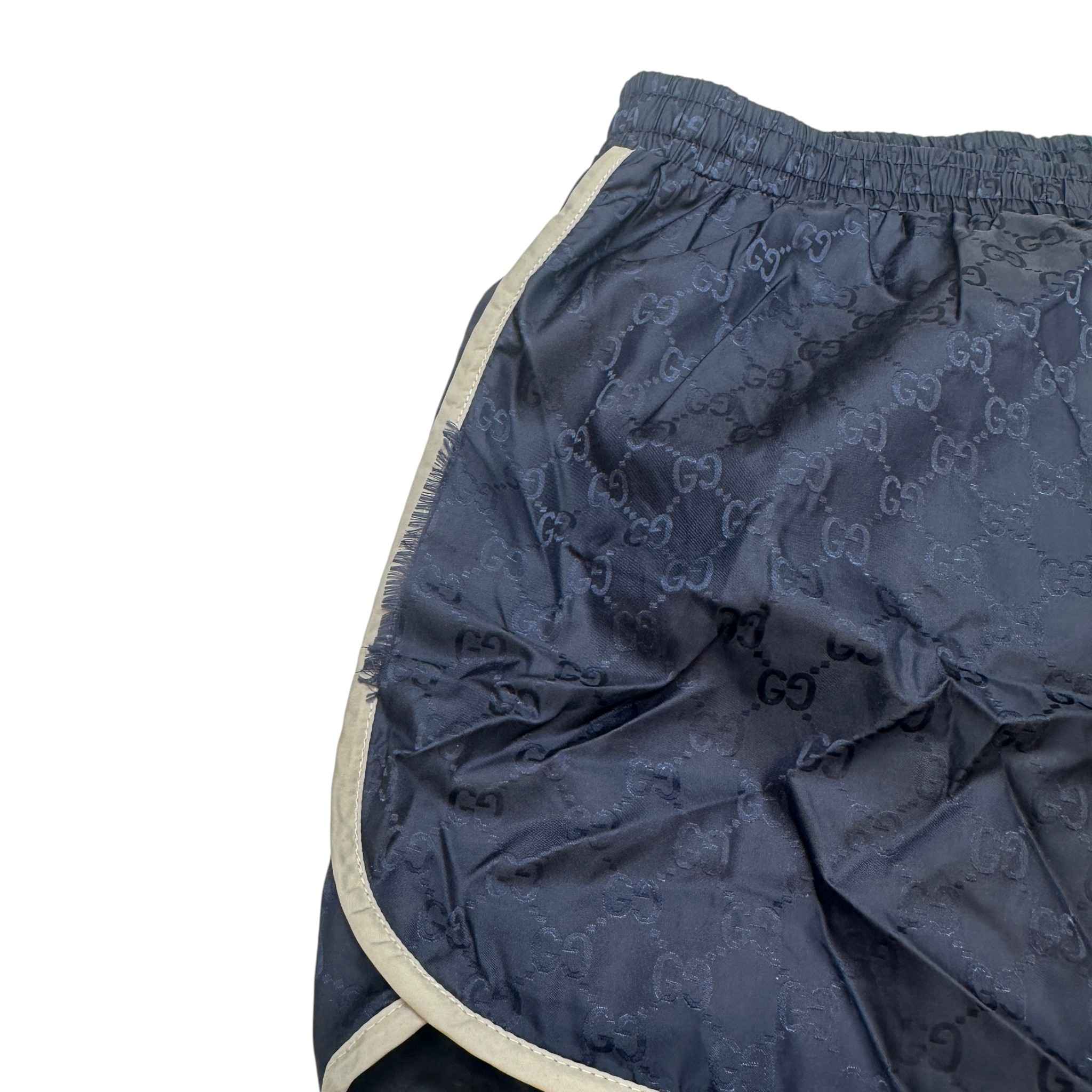 Men's Gg Supreme Bee Swim Shorts Navy Size W30 / IT 46