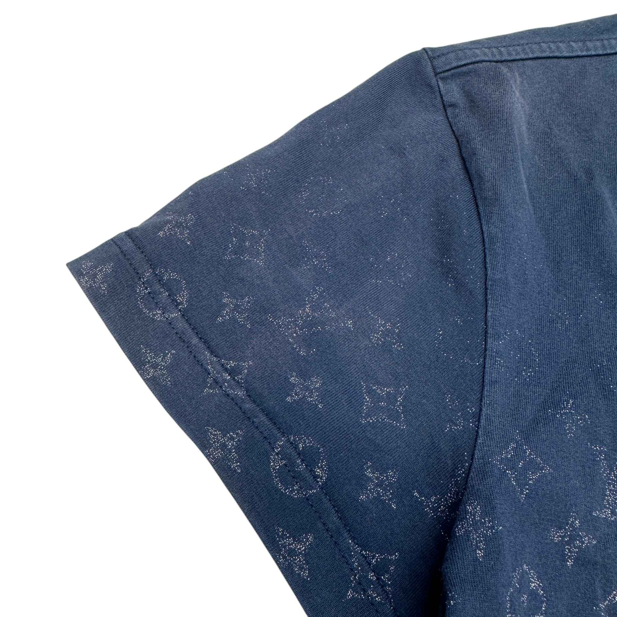 Men's Monogram Gradient T-Shirt Navy Size XS