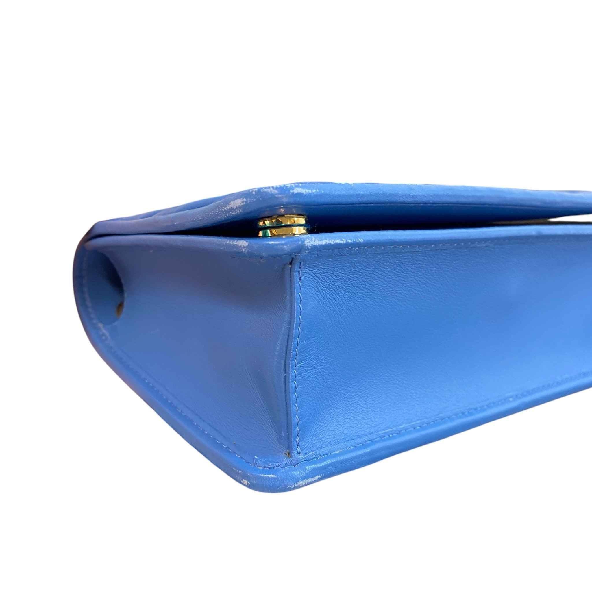 Women's Matelassé Crossbody Bag Blue