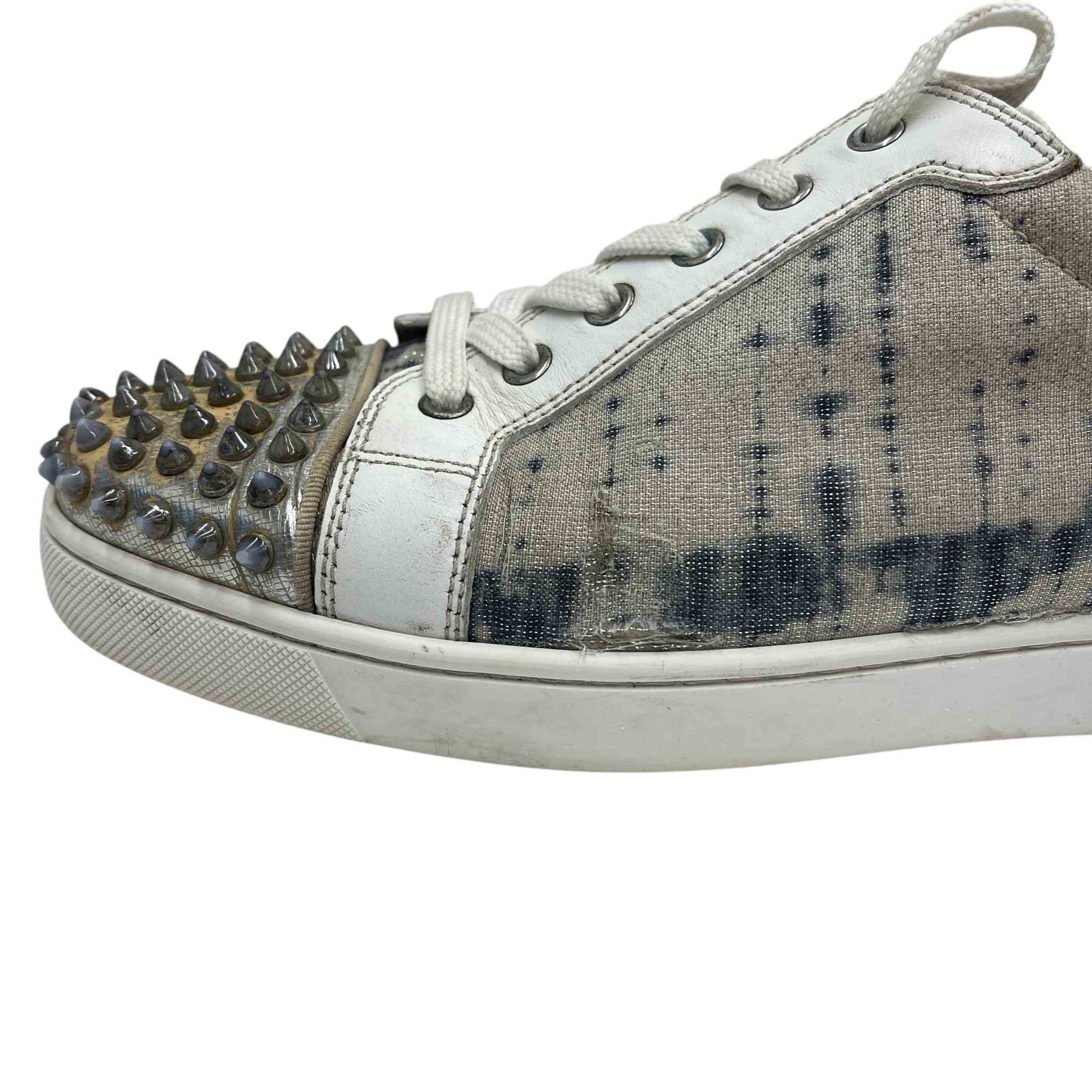 Men's Louis Junior Spikes Low Trainers Cream Size EU 42.5 / UK 8.5