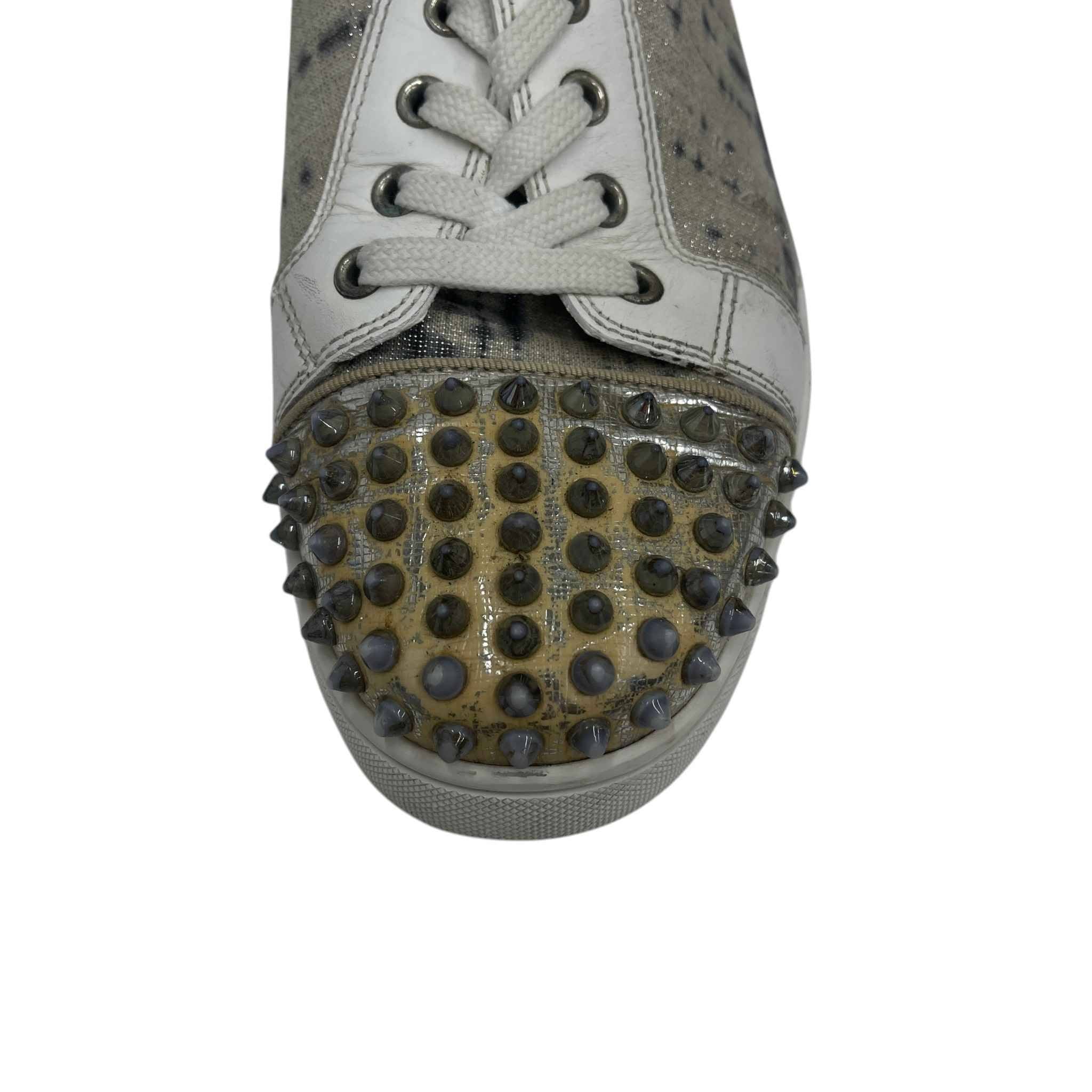 Men's Louis Junior Spikes Low Trainers Cream Size EU 42.5 / UK 8.5