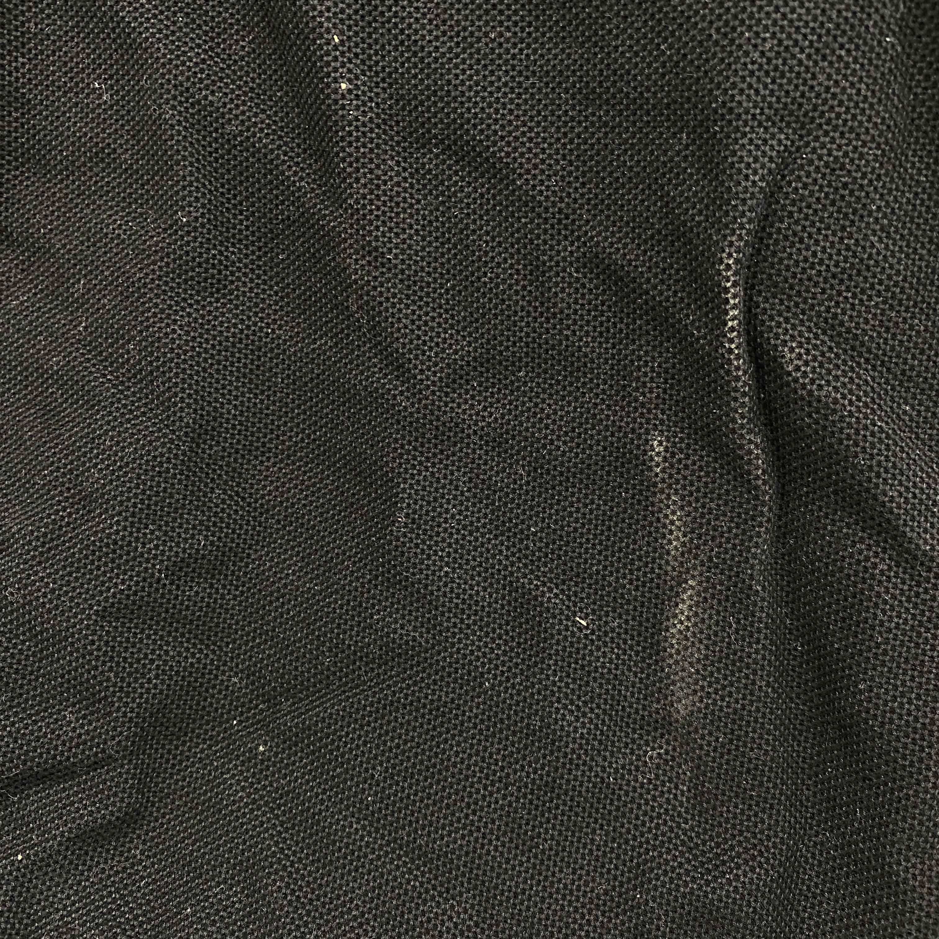 Men's Embroidered Logo Nova Check Polo Shirt Black Size M