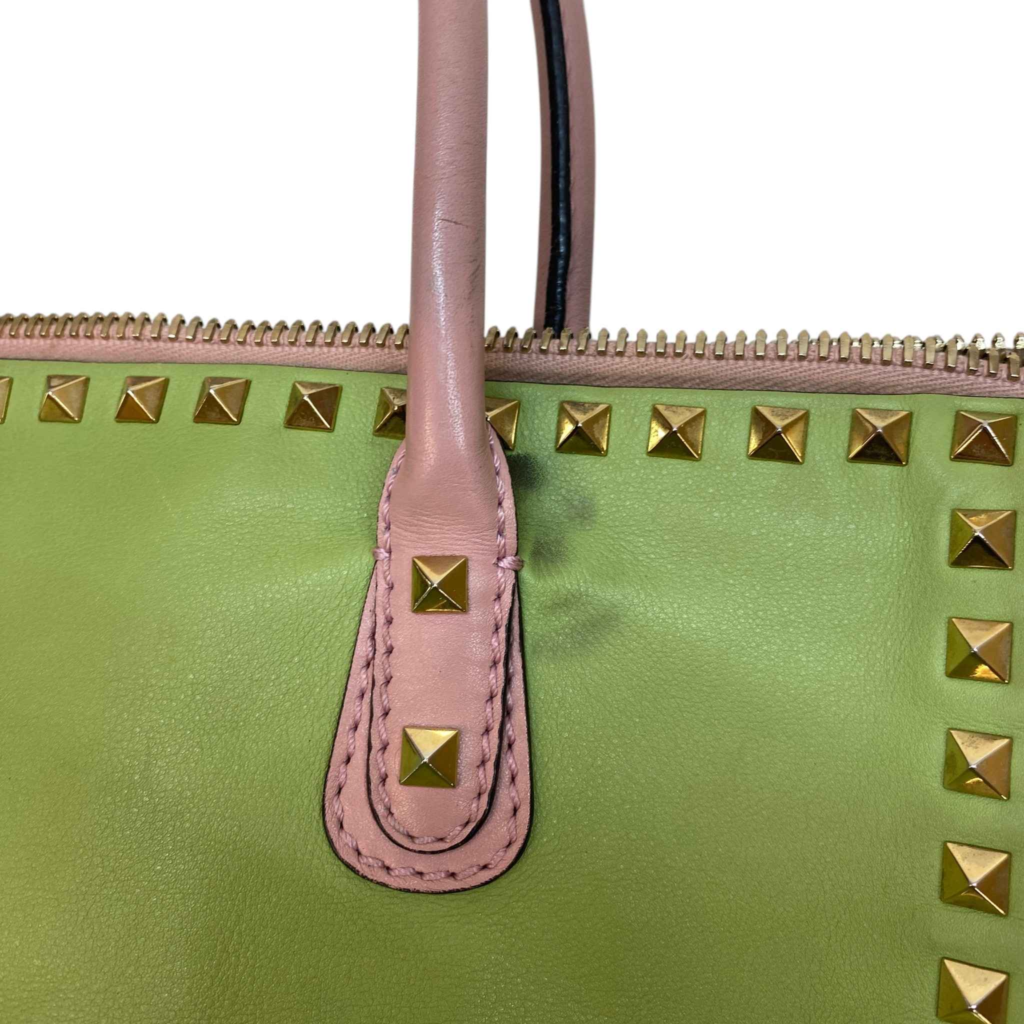 Women's Rockstud Pastel Tote Bag Pink