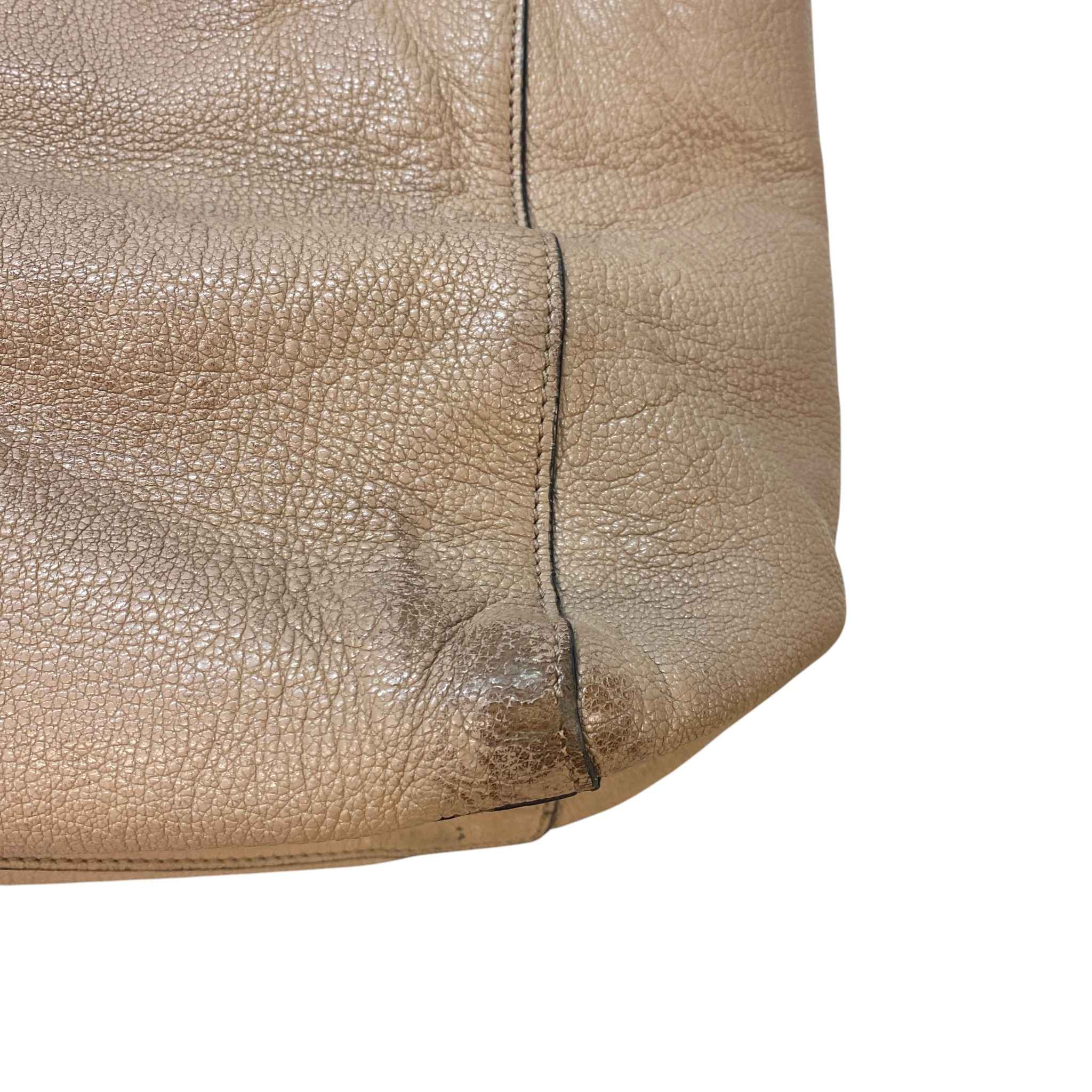 Women's Madras Tote Bag Nude
