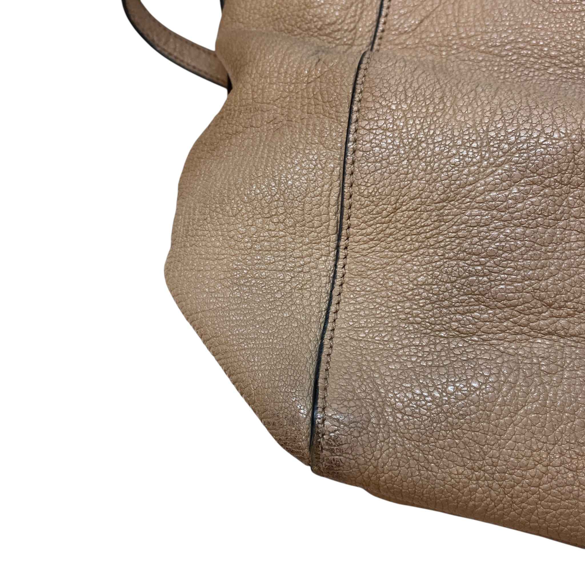 Women's Madras Tote Bag Nude
