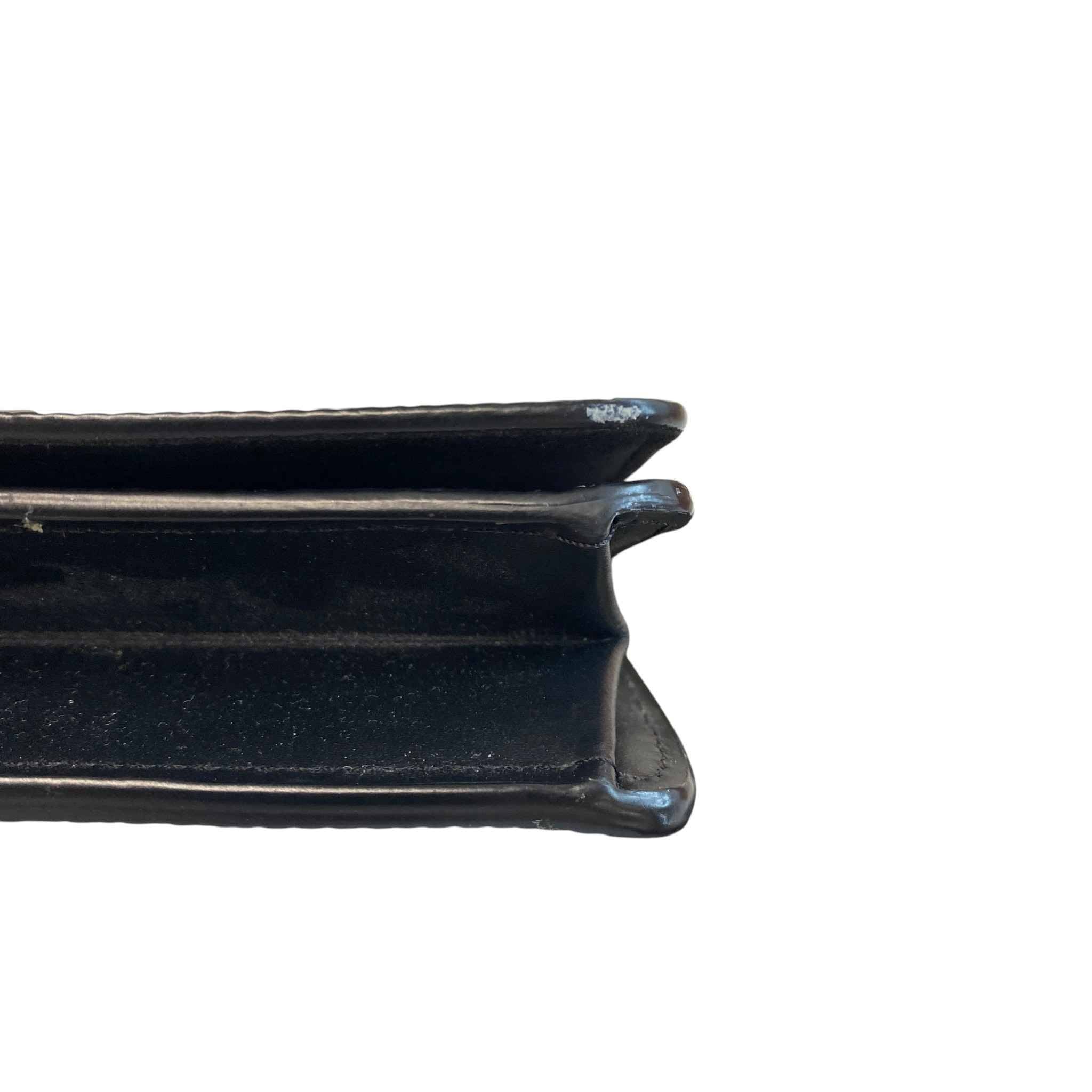 Women's Lv Twist Chain Wallet Bag Black