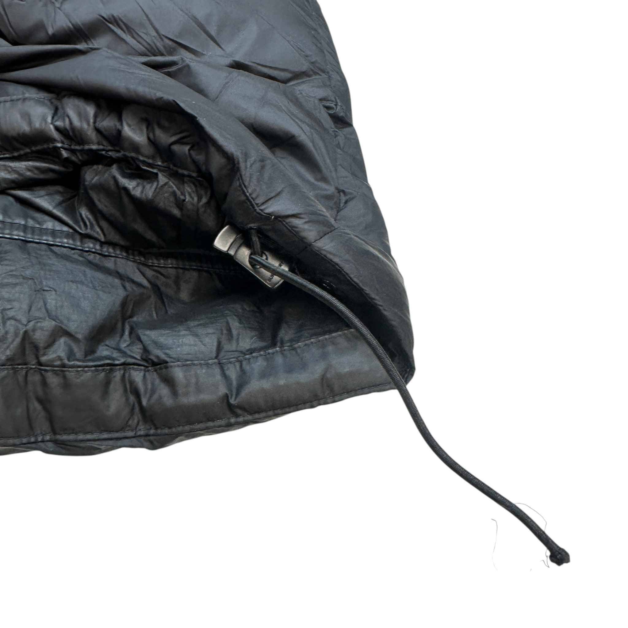 Men's Detachable Sleeve Down Jacket Black Size S