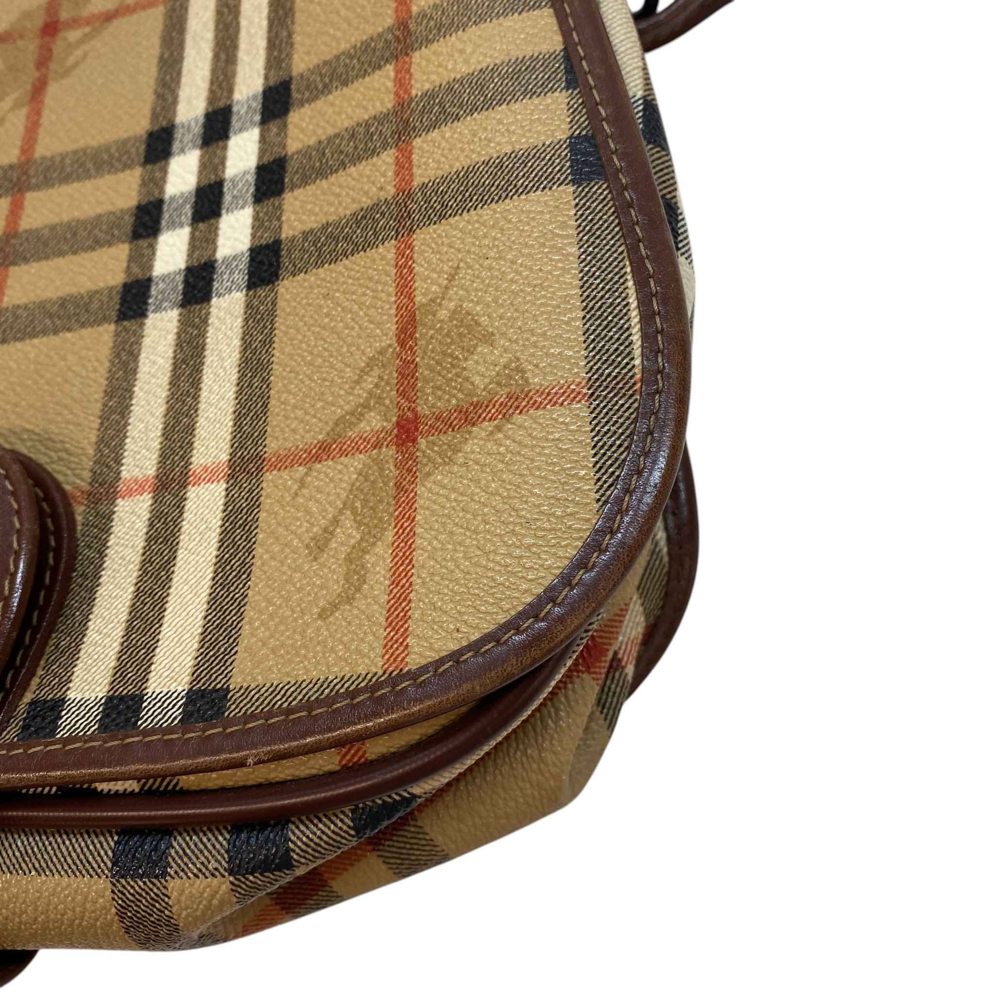 Women's Haymarket Nova Check Crossbody Bag Brown