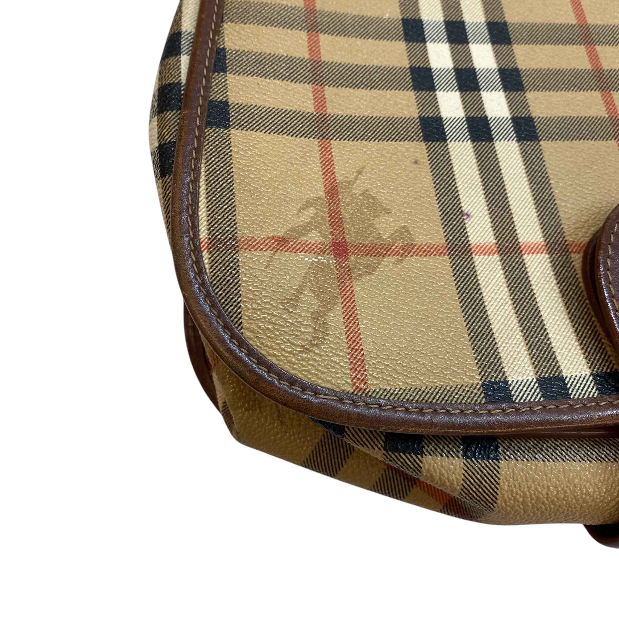 Women's Haymarket Nova Check Crossbody Bag Brown