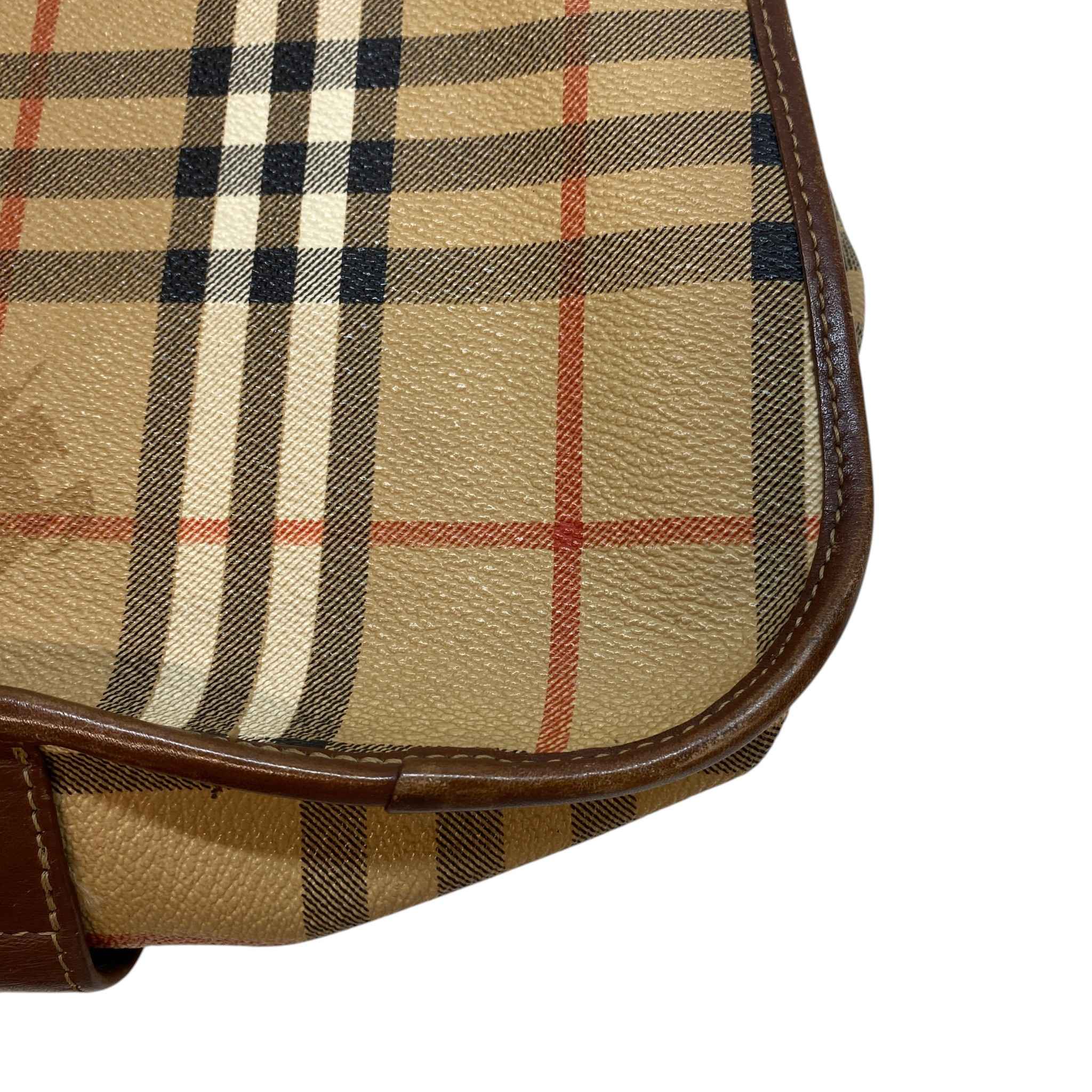 Women's Haymarket Nova Check Crossbody Bag Brown