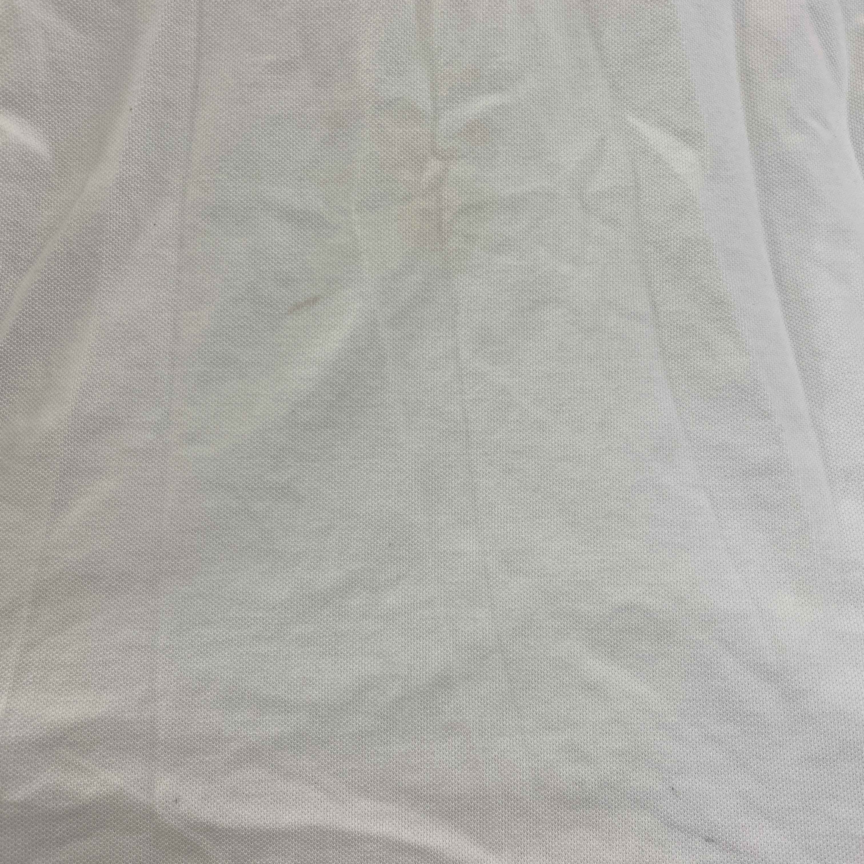 Men's Ss Logo Polo Shirt White Size XL