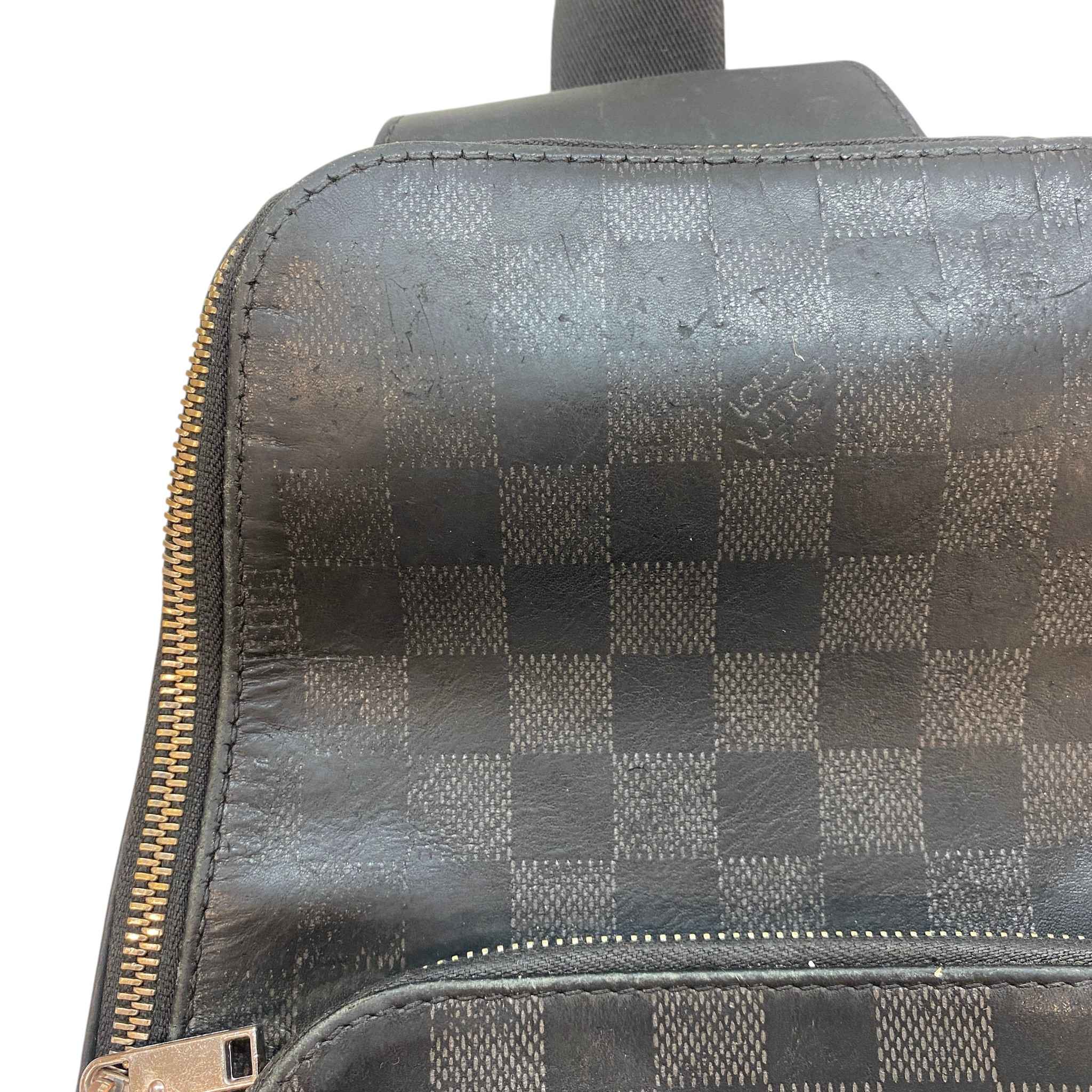 Men's Damier Graphite Avenue Sling Bag Black