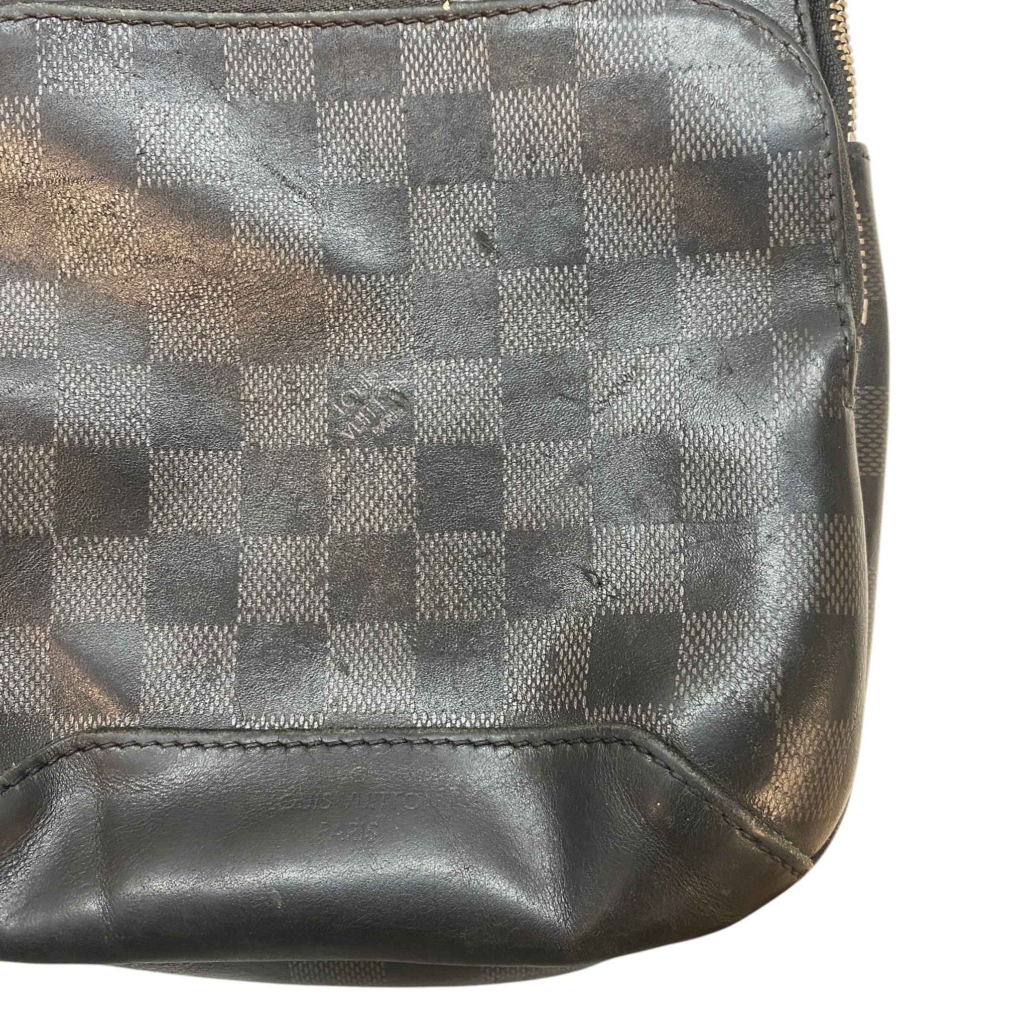 Men's Damier Graphite Avenue Sling Bag Black