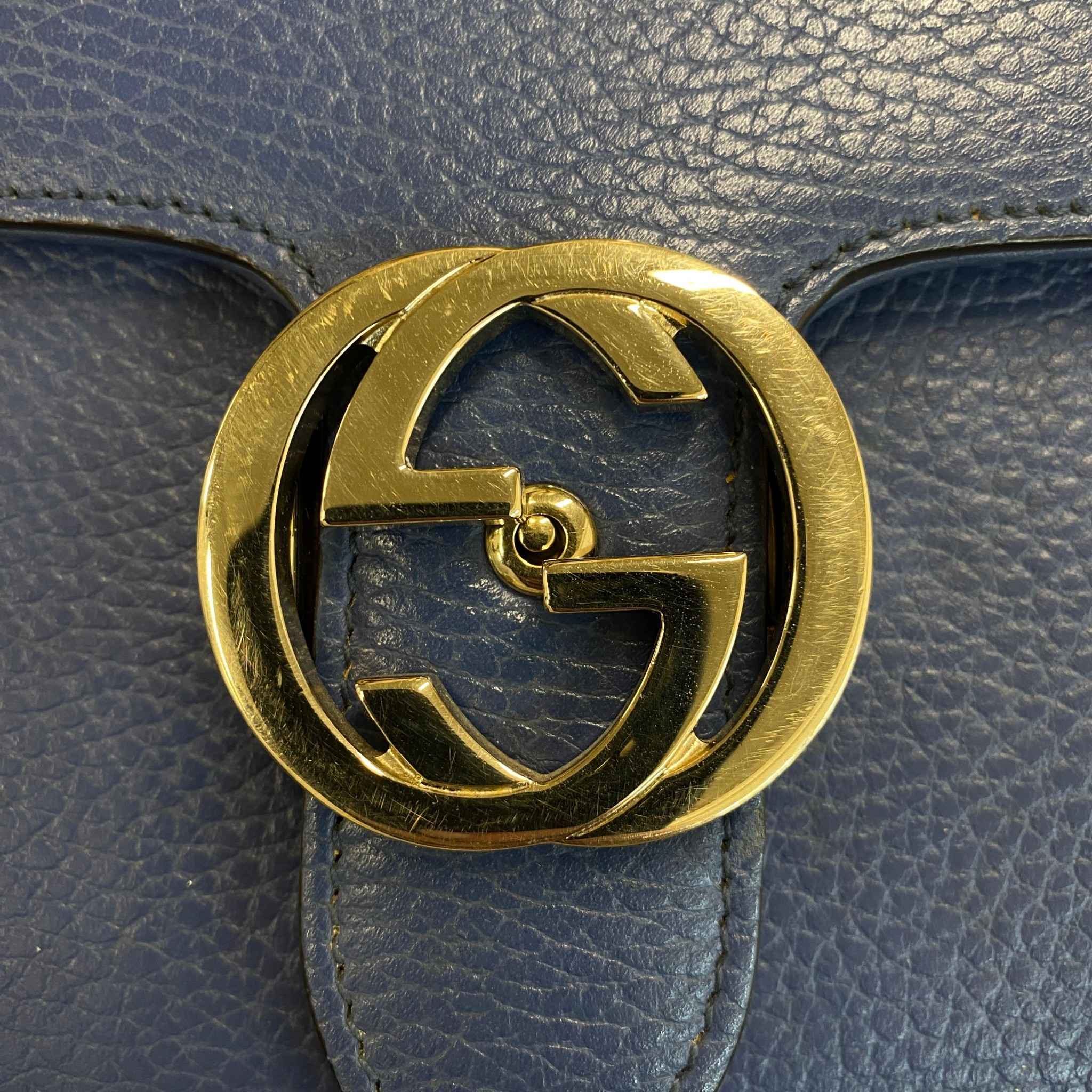 Women's Interlocking G Bag Blue