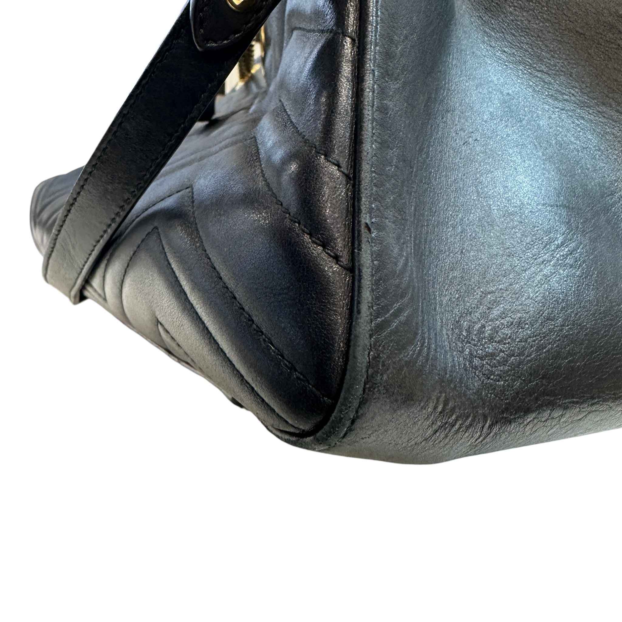 Women's Gg Marmont Tote Bag Black