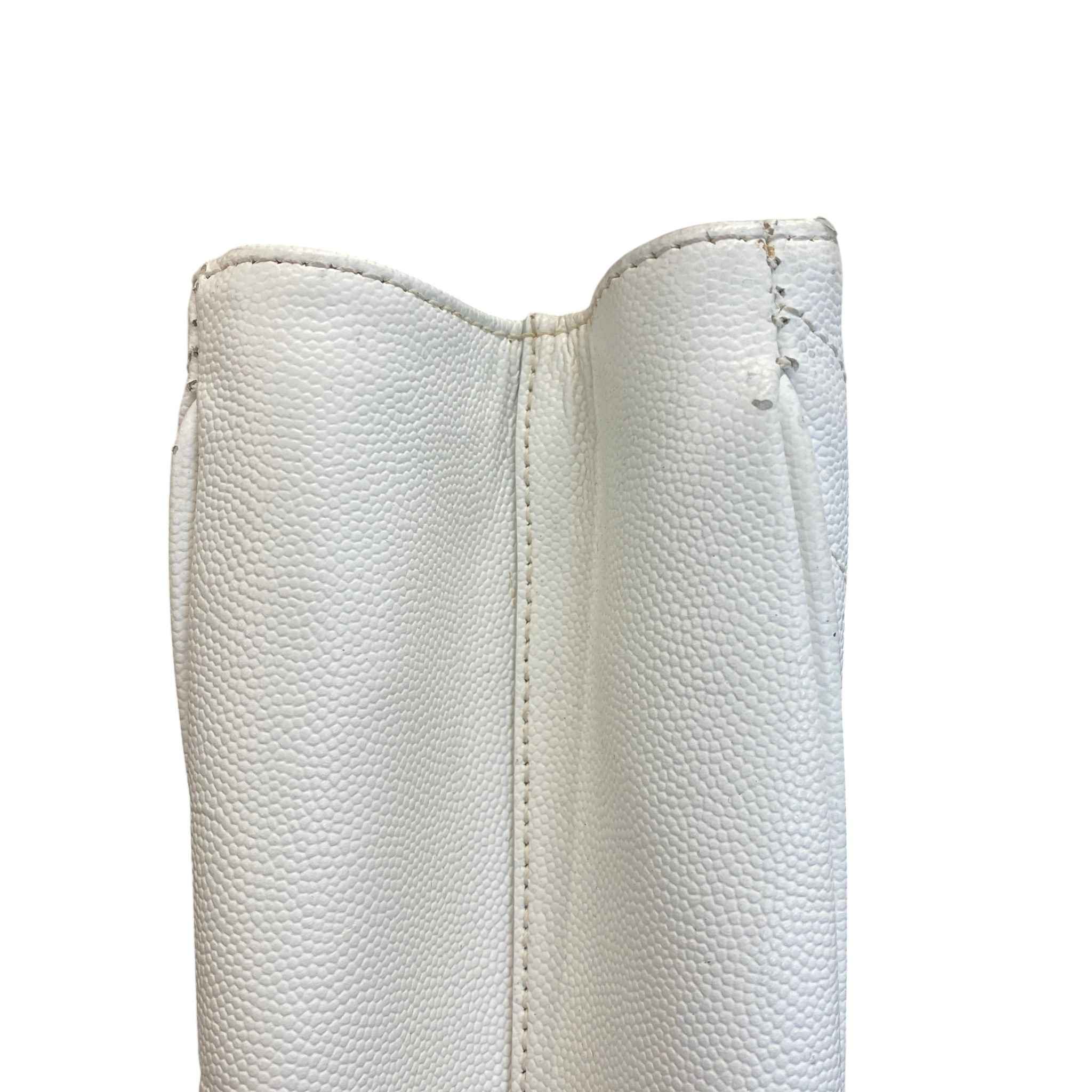 Women's Chevron Tote Bag White