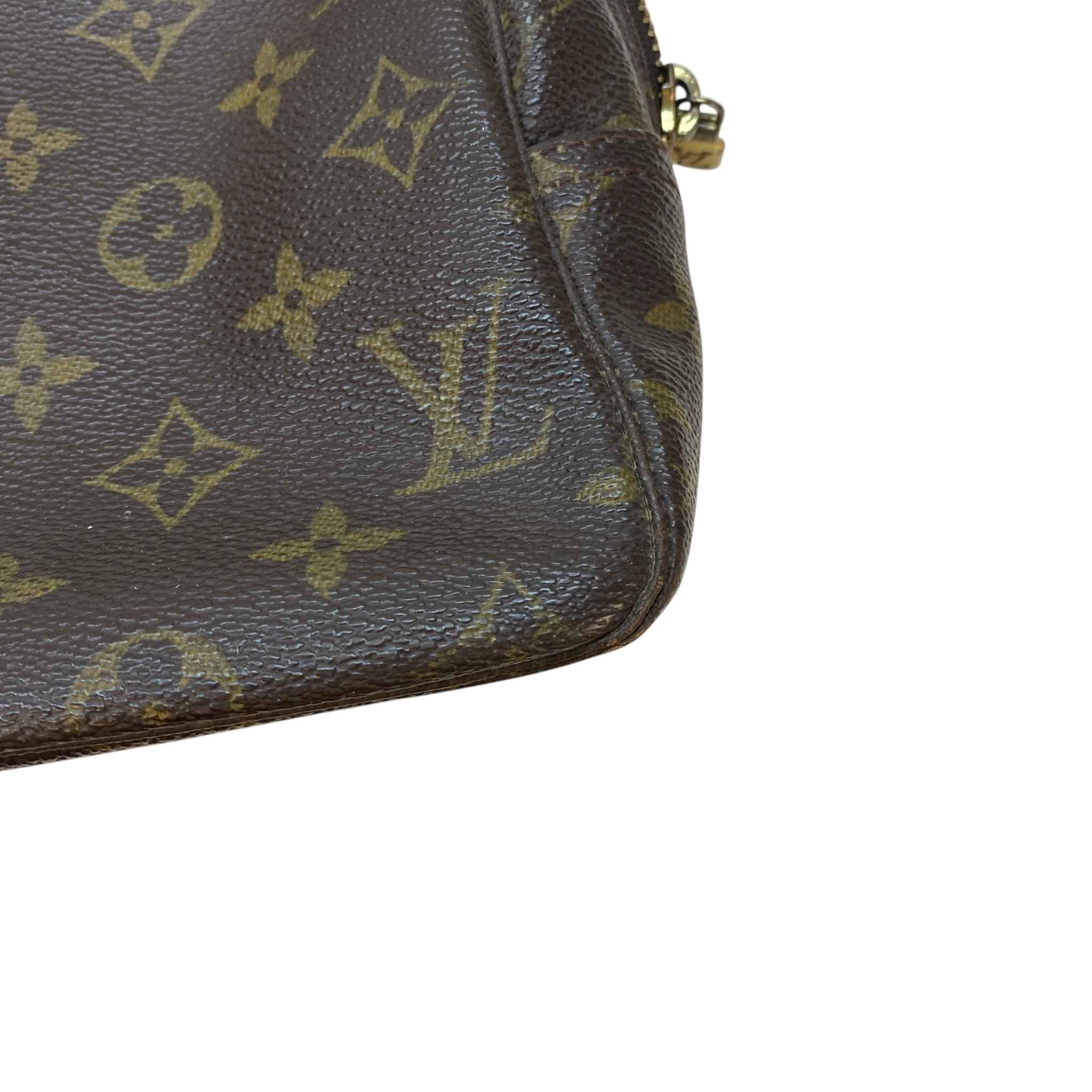 Men's Monogram Trousse Toilette Pouch Brown