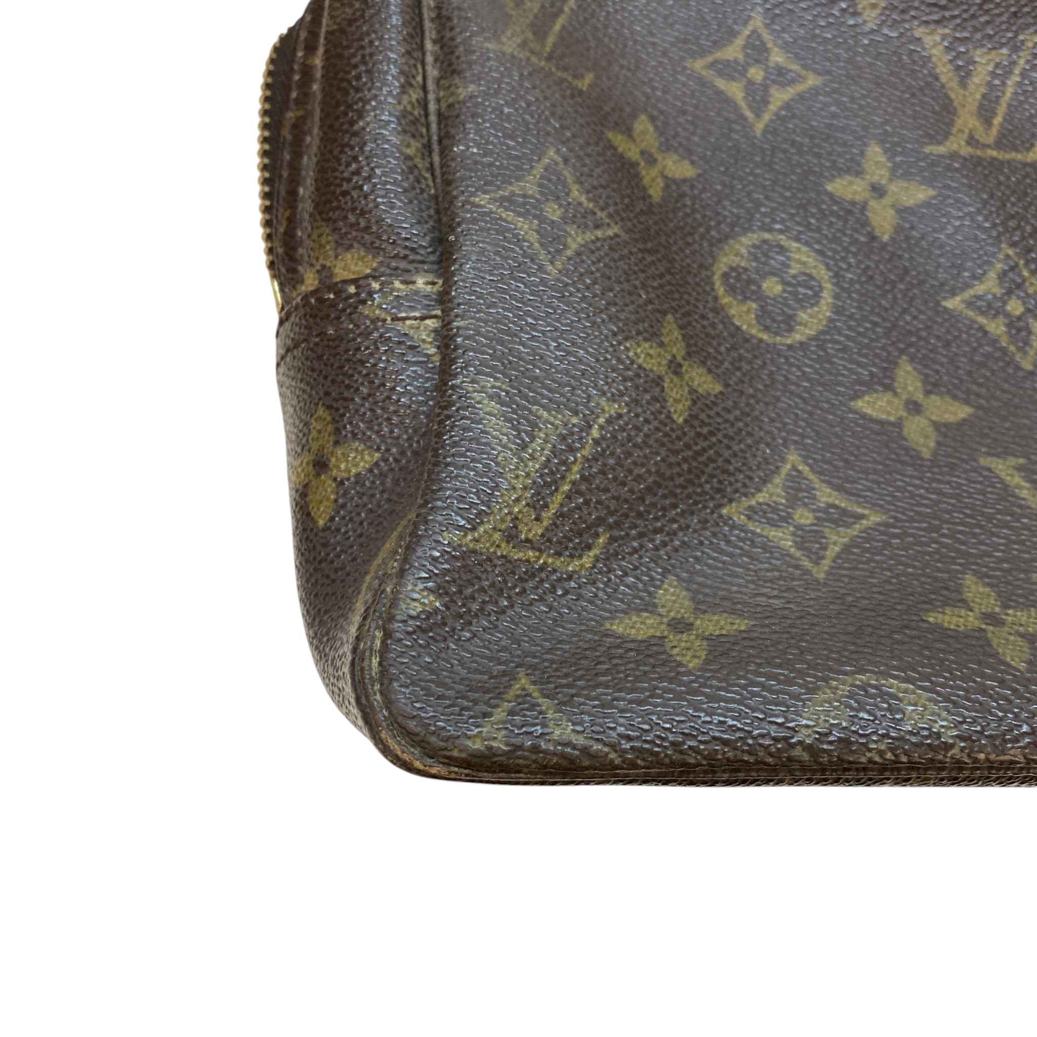 Men's Monogram Trousse Toilette Pouch Brown