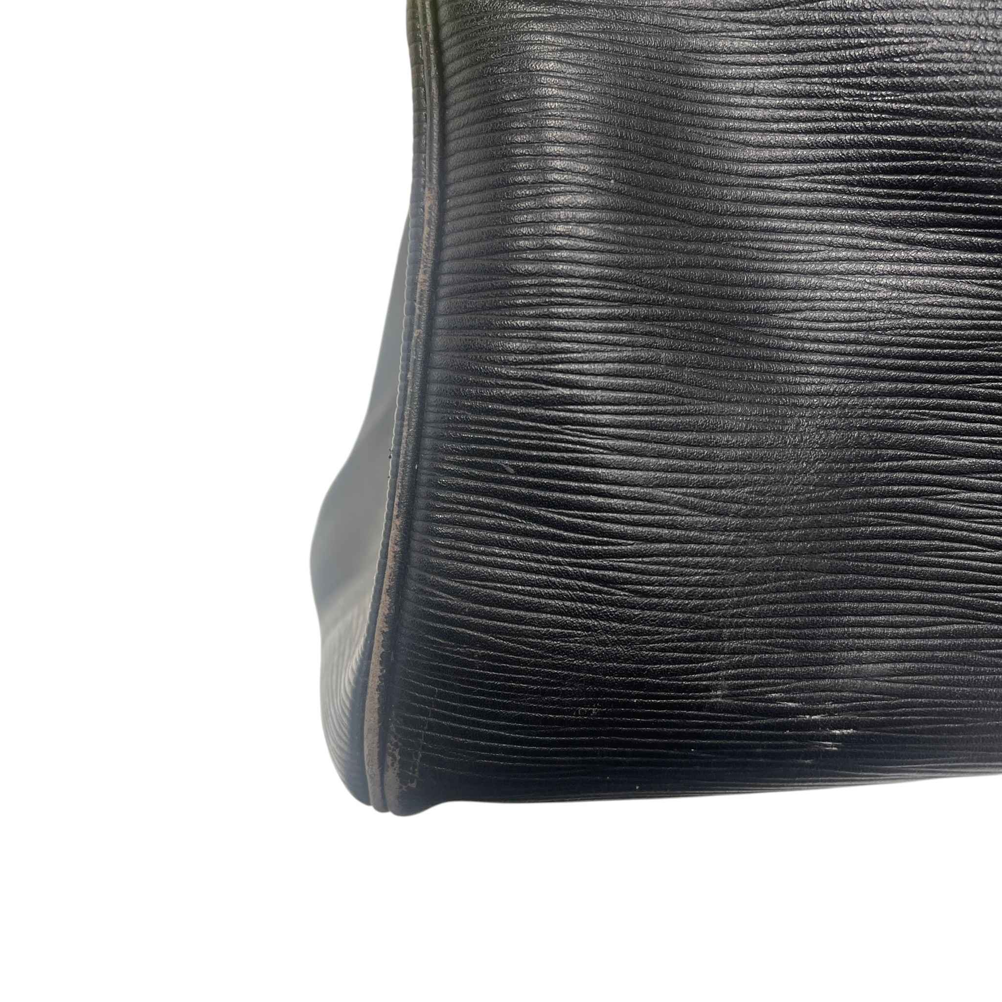 Men's Epi Leather Keepall Bag Black