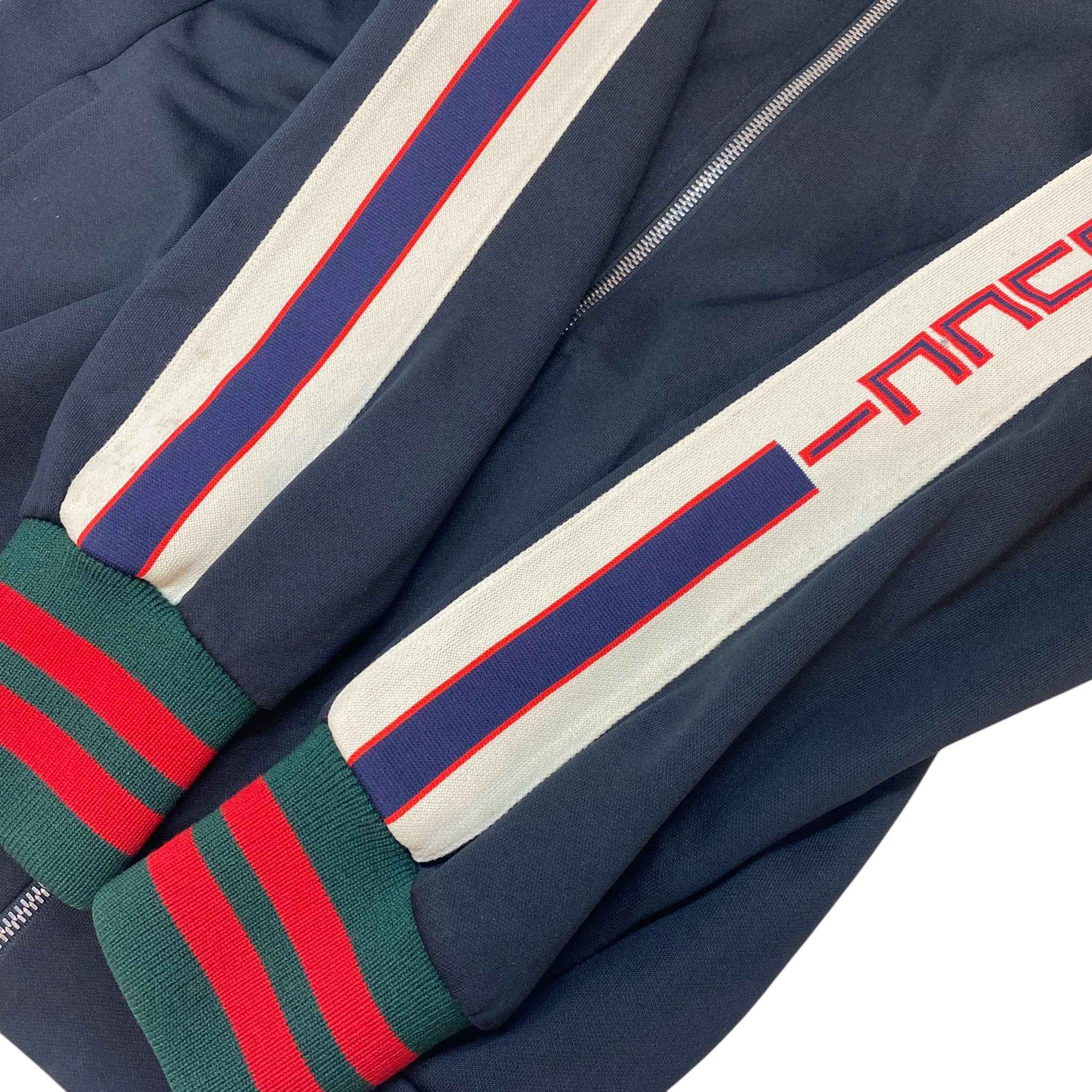 Men's Tape Logo Track Jacket Black Size S