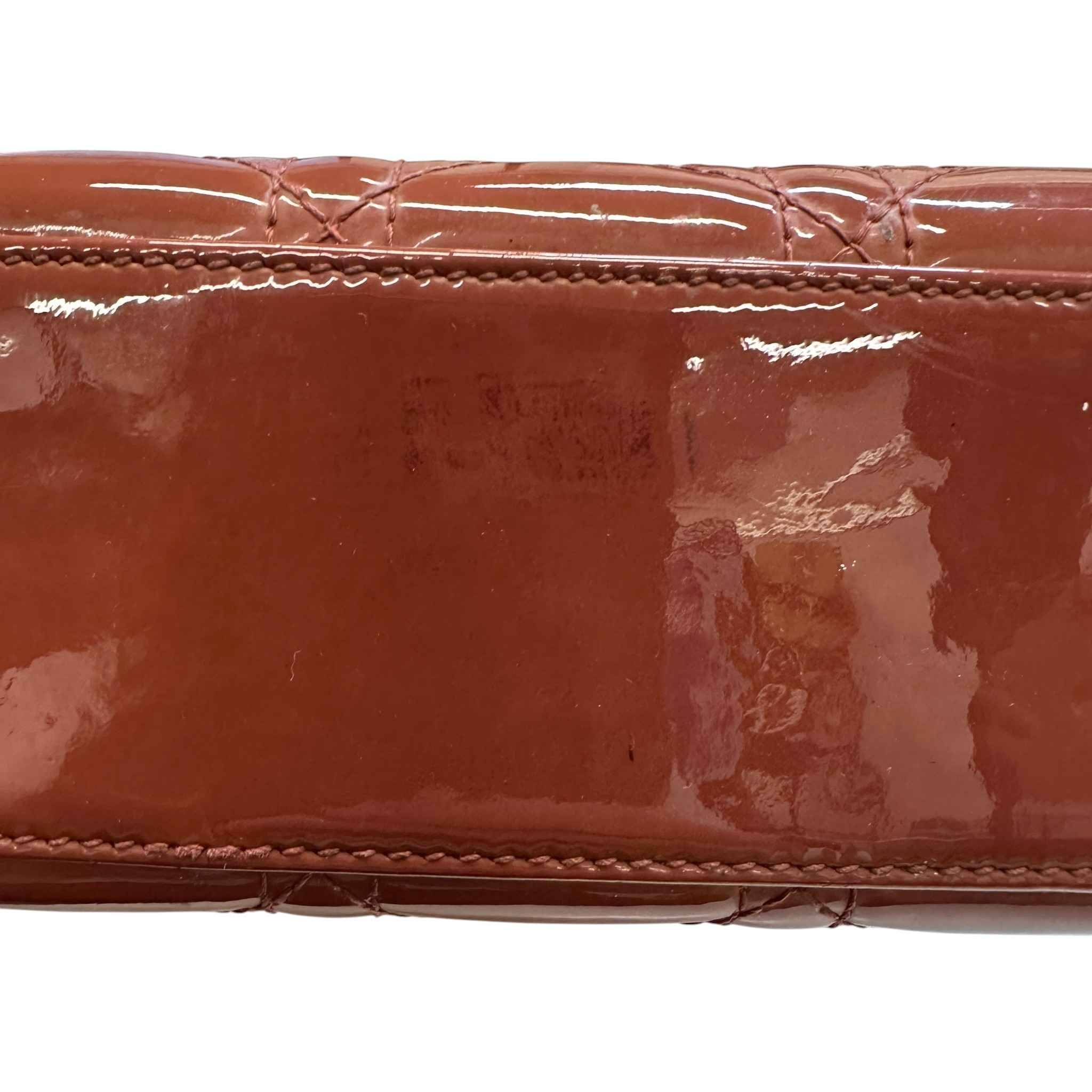 Women's Mini Lady Dior Patent Bag Brown