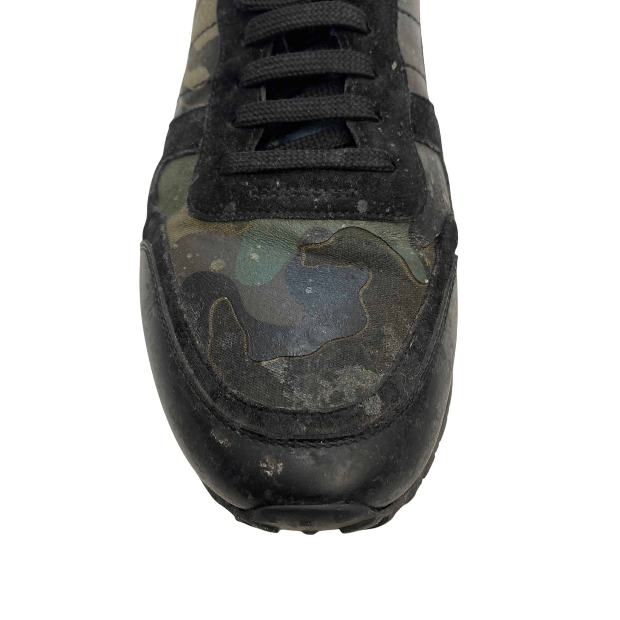 Men's Rockrunner Camouflage Low Trainers Black Size EU 44 / UK 10