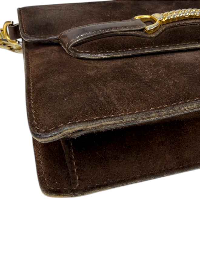 Women's Horsebit Crossbody Bag Brown