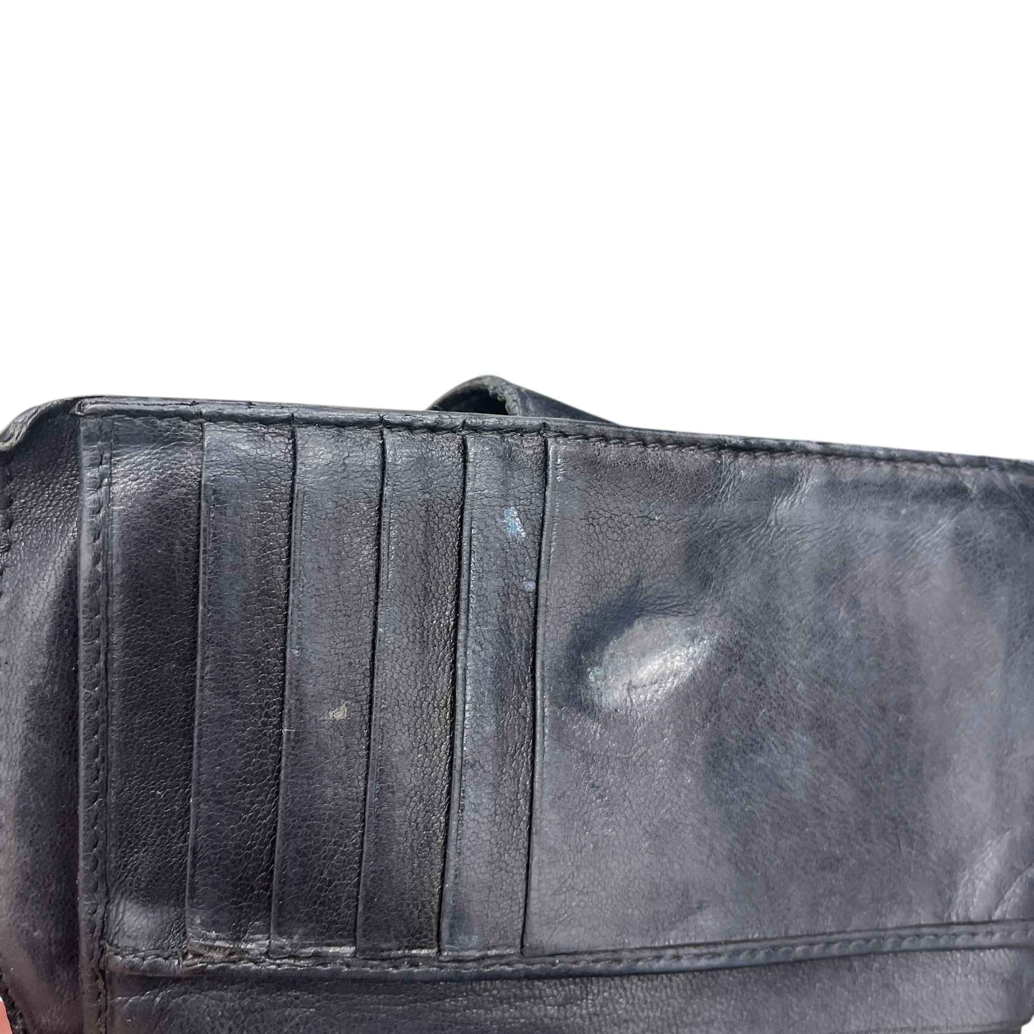 Women's Woven Intrecciato Wallet Black