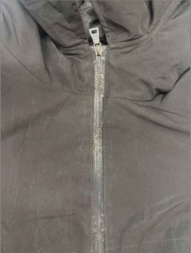 Women's Plaque Logo Parka Down Jacket Black Size 44 / UK 12