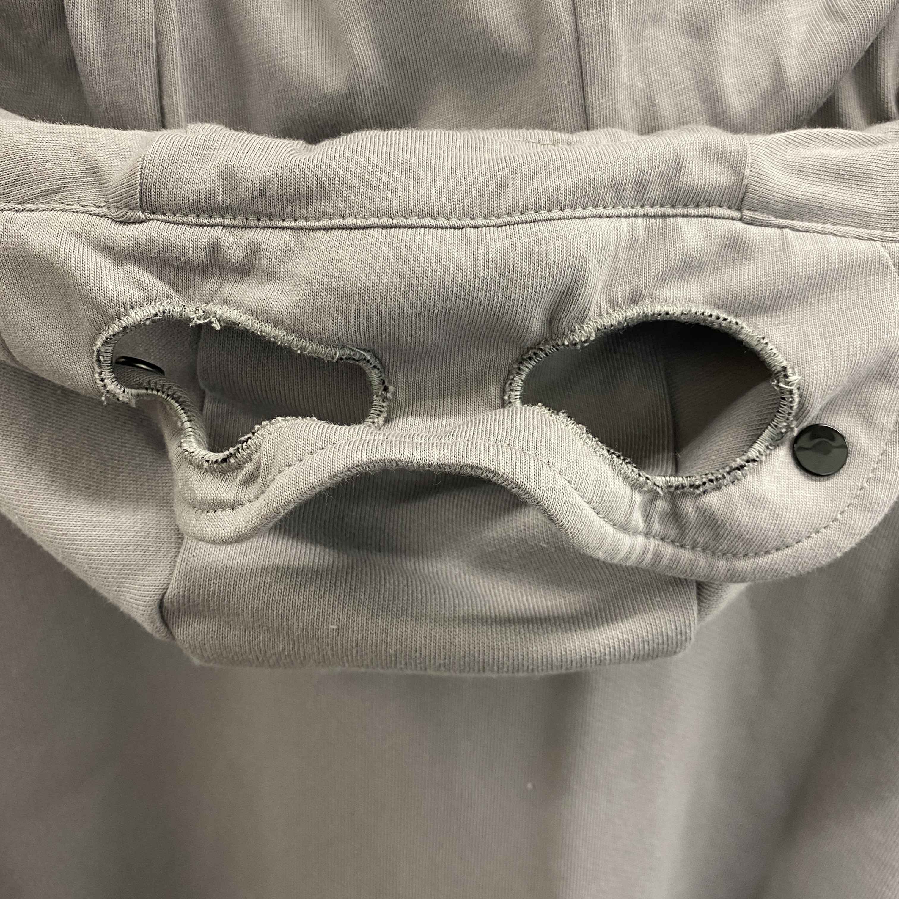 Men's Goggle Full-Zip Hoodie Grey Size XXXL