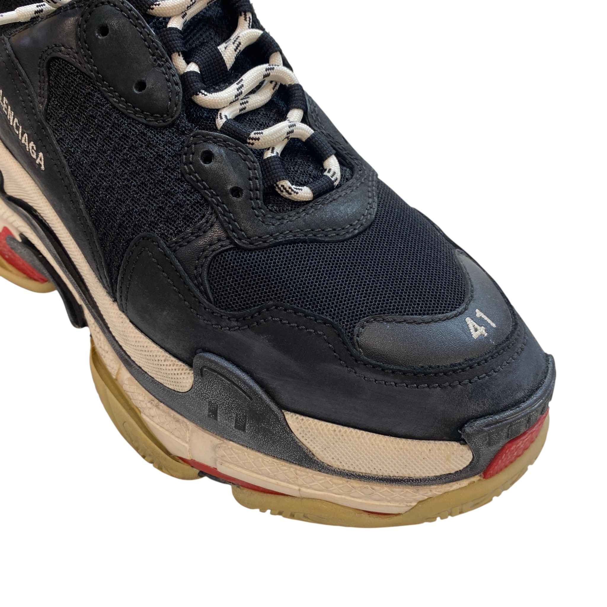 Men's Triple S Low Trainers Black Size EU 41 / UK 7
