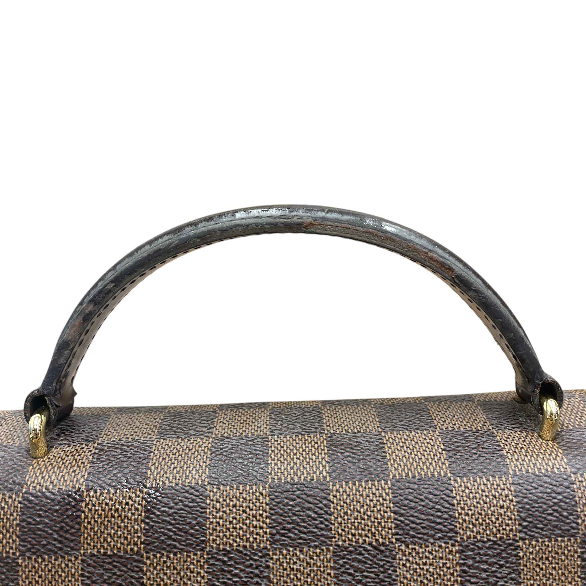 Women's Damier Ebene Croisette Handbag Brown